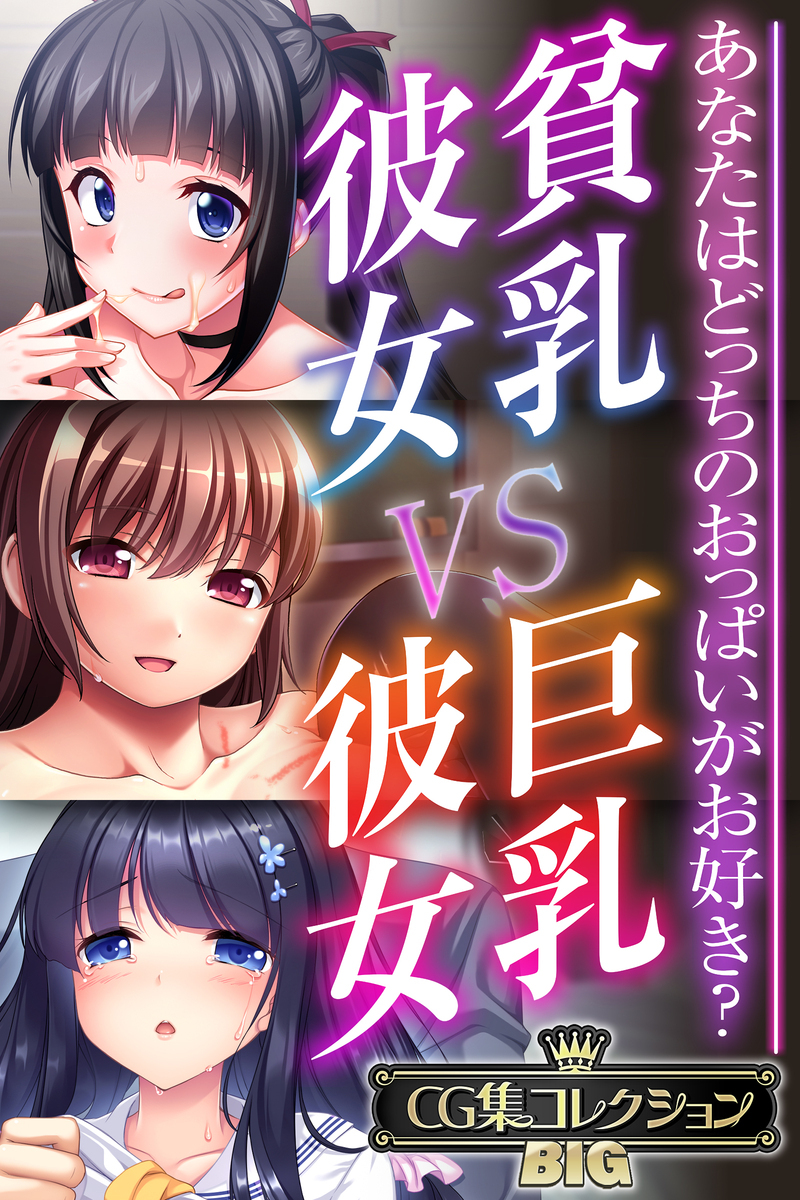 貧乳彼女 VS 巨乳彼女～あなたはどっちのおっぱいがお好き？～【CG集コレクションBIG】