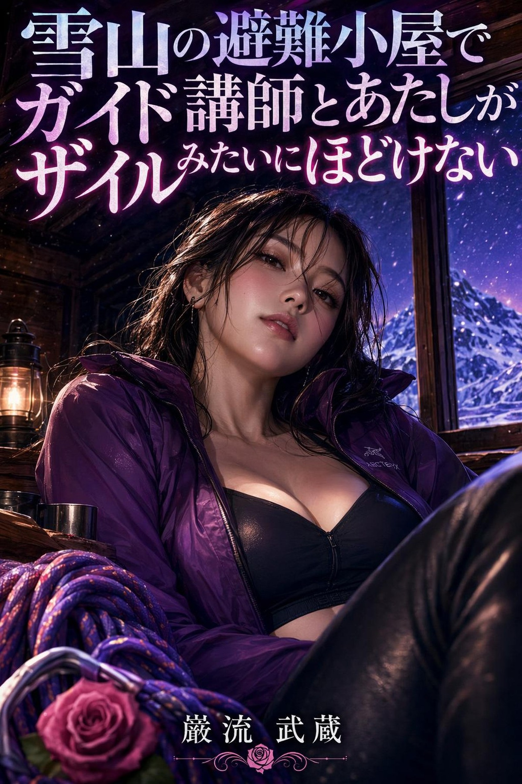 雪山の避難小屋でガイド講師とあたしがザイルみたいにほどけない