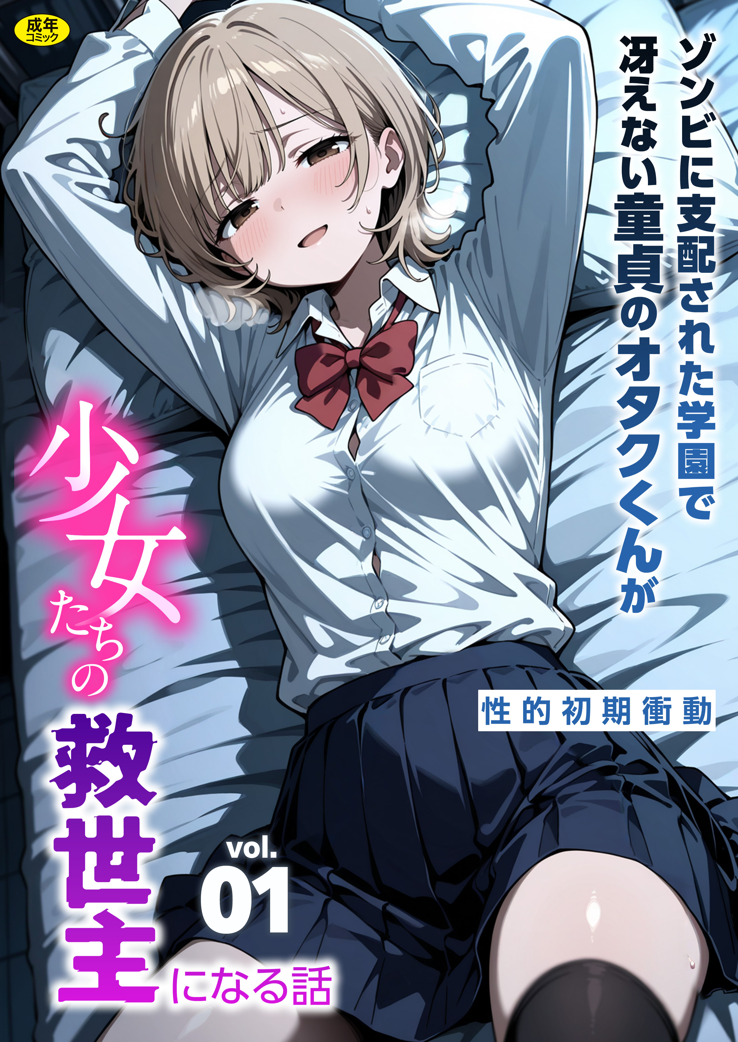 ゾンビに支配された学園で冴えない童貞のオタク君が少女たちの救世主になる話【18禁】