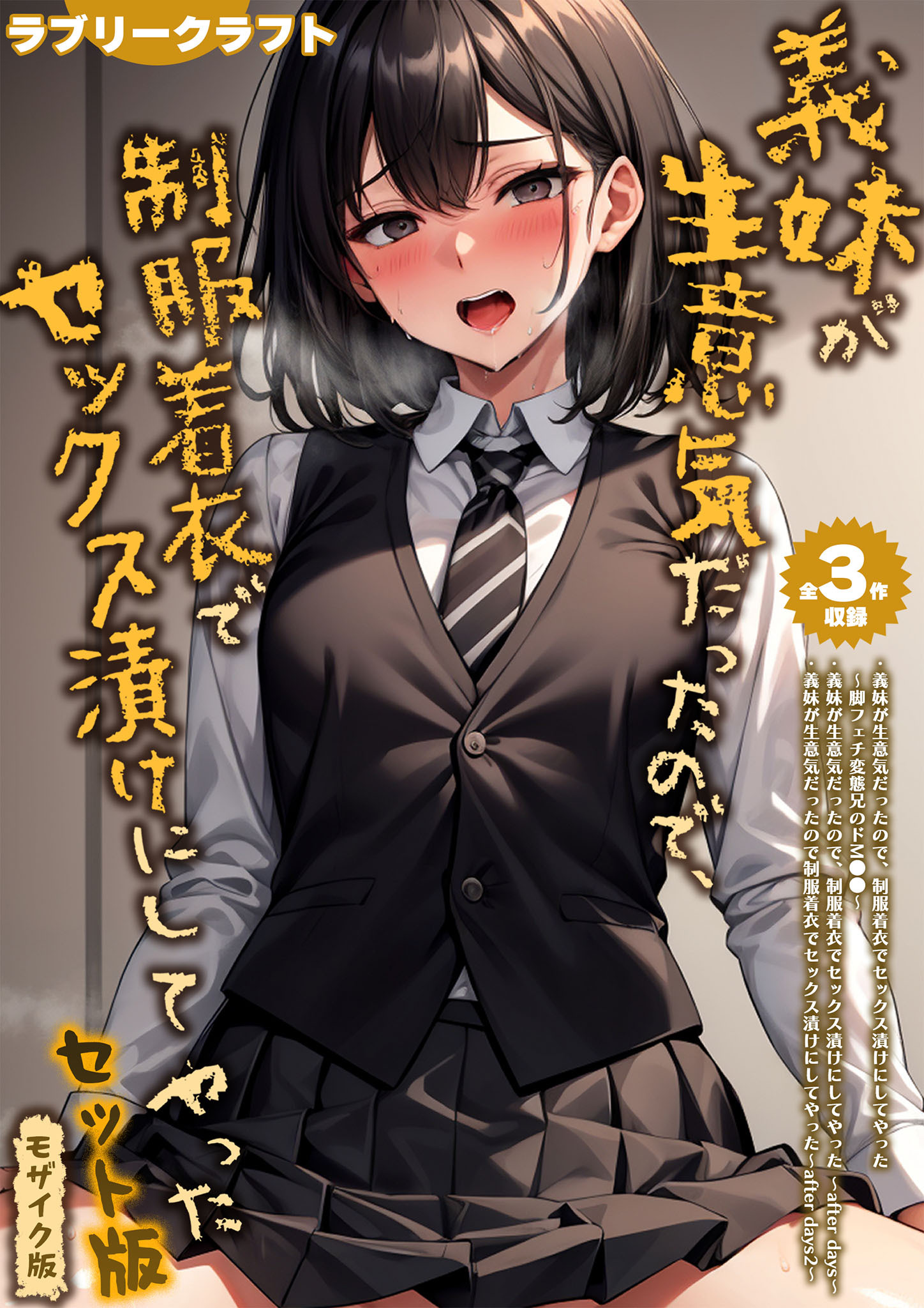 【全3作収録】義妹が生意気だったので、制服着衣でセックス漬けにしてやった セット版 モザイク版
