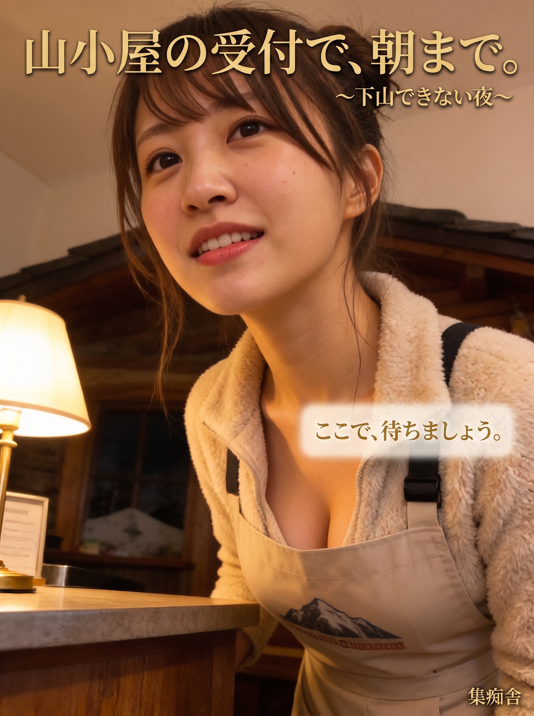 山小屋の受付で、朝まで。 ～下山できない夜～