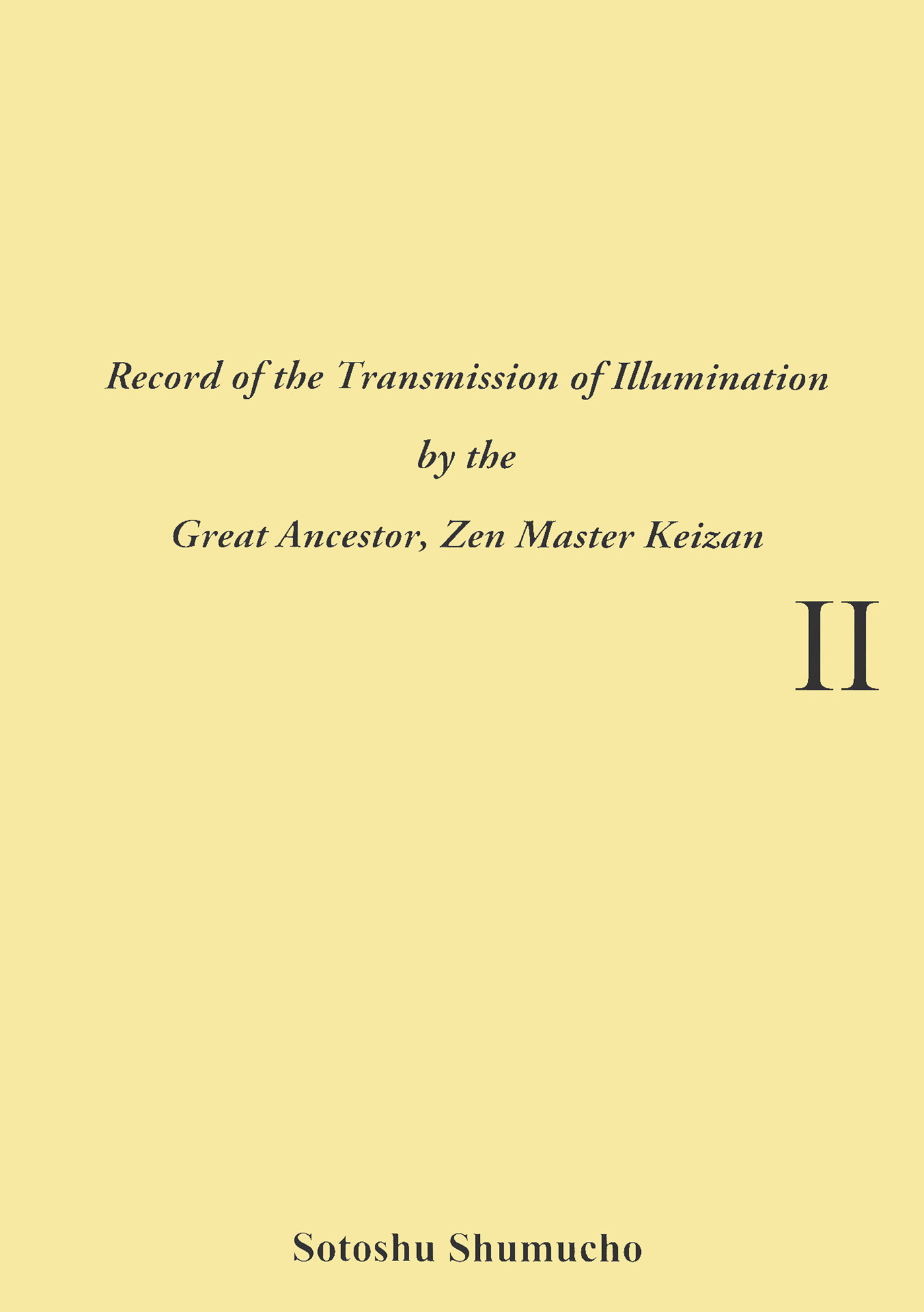 英語翻訳版「伝光録」 1巻（曹洞宗宗務庁）