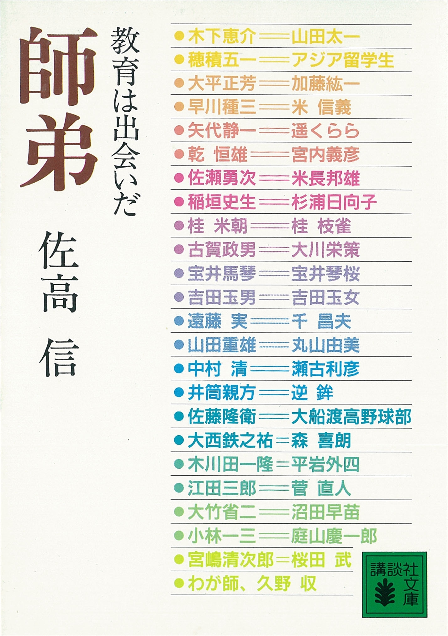 師弟　教育は出会いだ