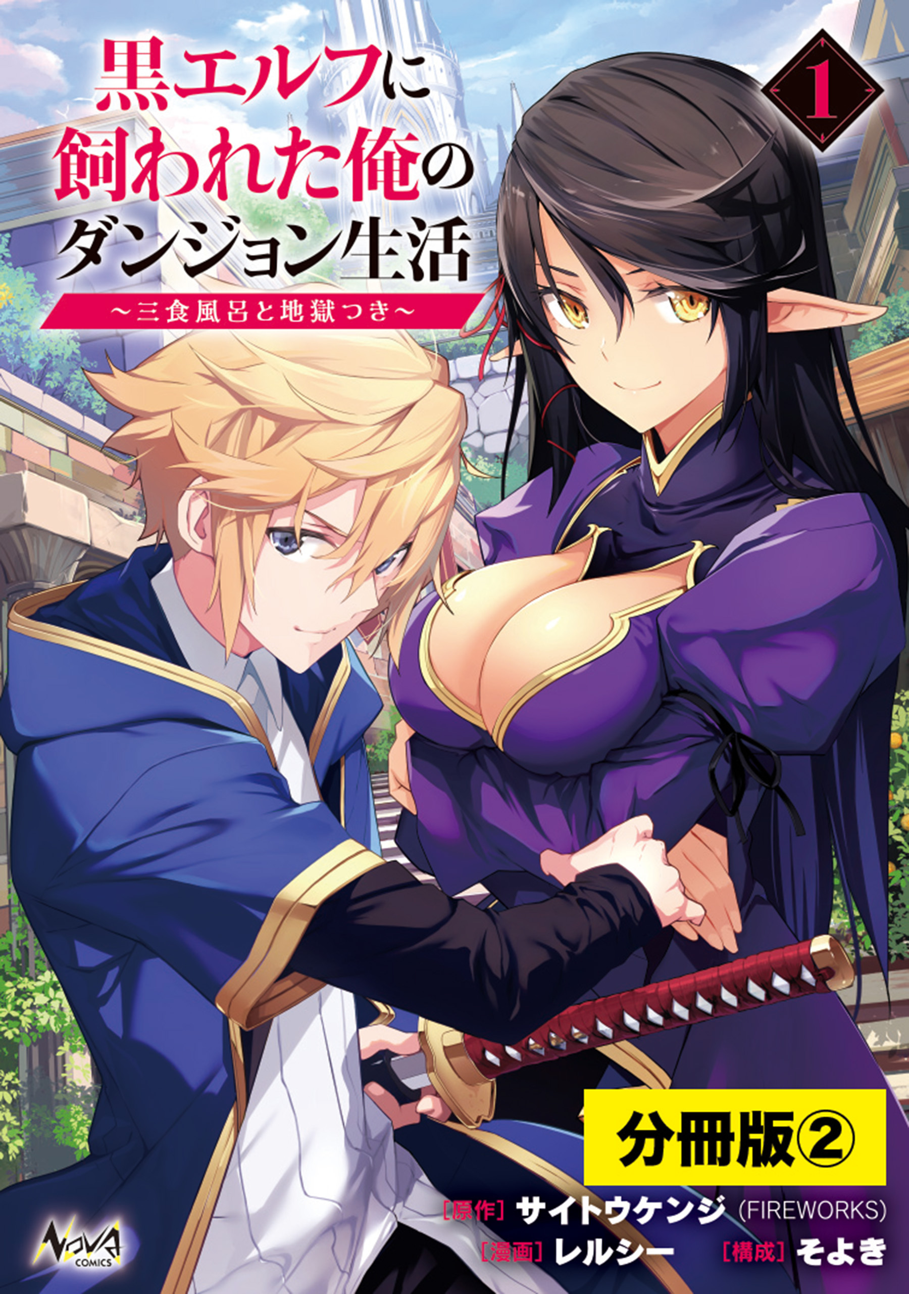 黒エルフに飼われた俺のダンジョン生活～三食風呂と地獄つき～【分冊版】(ノヴァコミックス) 2