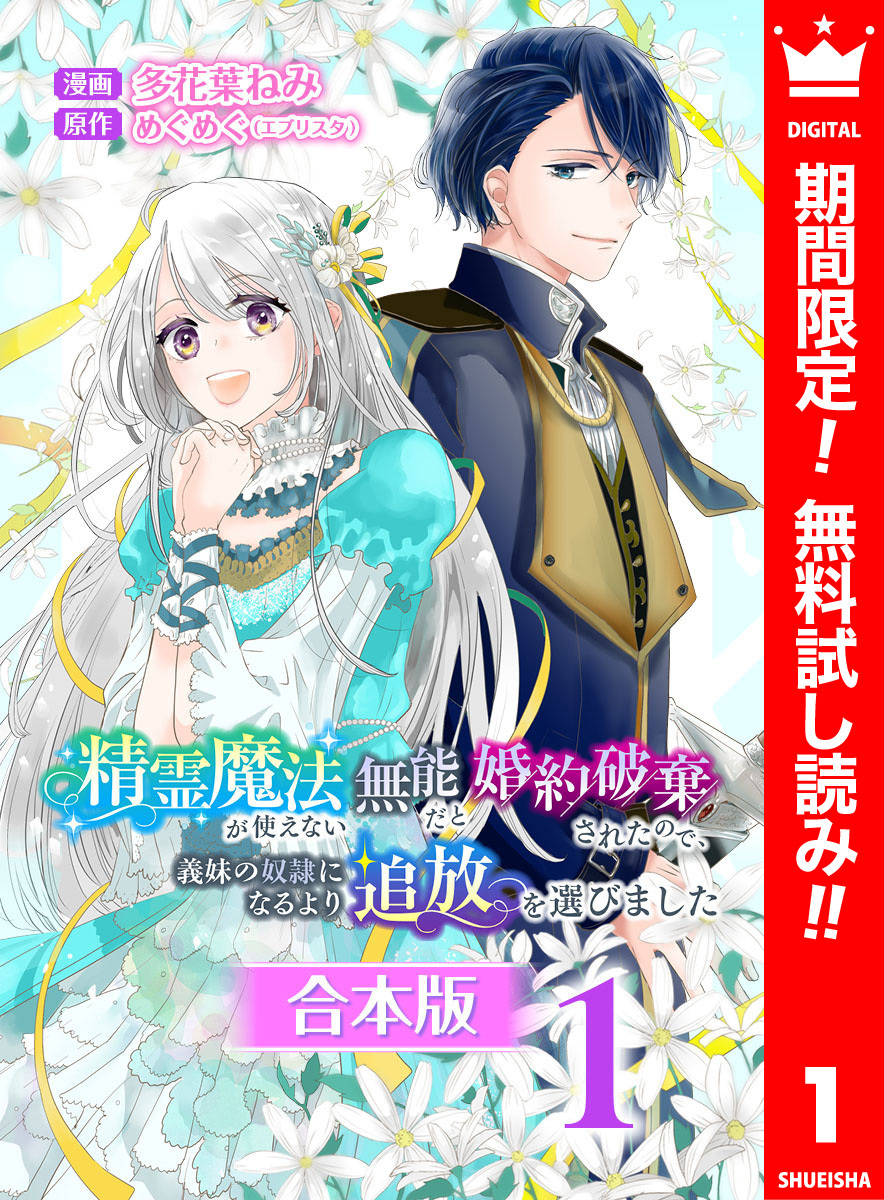 【合本版】精霊魔法が使えない無能だと婚約破棄されたので、義妹の奴隷になるより追放を選びました【期間限定無料】 1