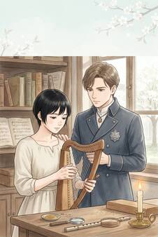 双子の姉様の婚約者候補だった若き宮廷楽長の公爵令息様が、弦楽工房で竪琴の調弦を整える庶腹の私の指先に膝を折ってくださいます