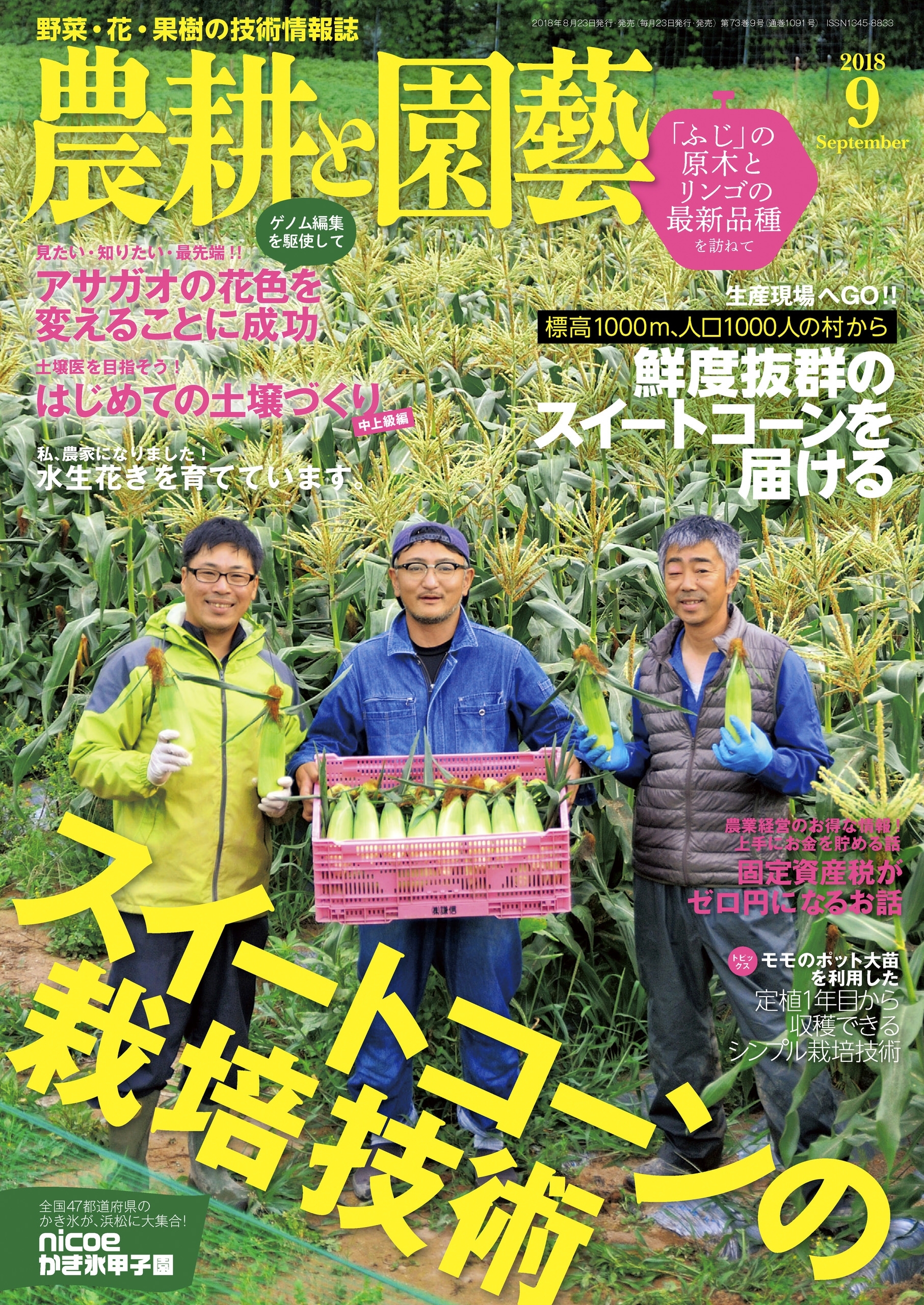 農耕と園芸2018年9月号