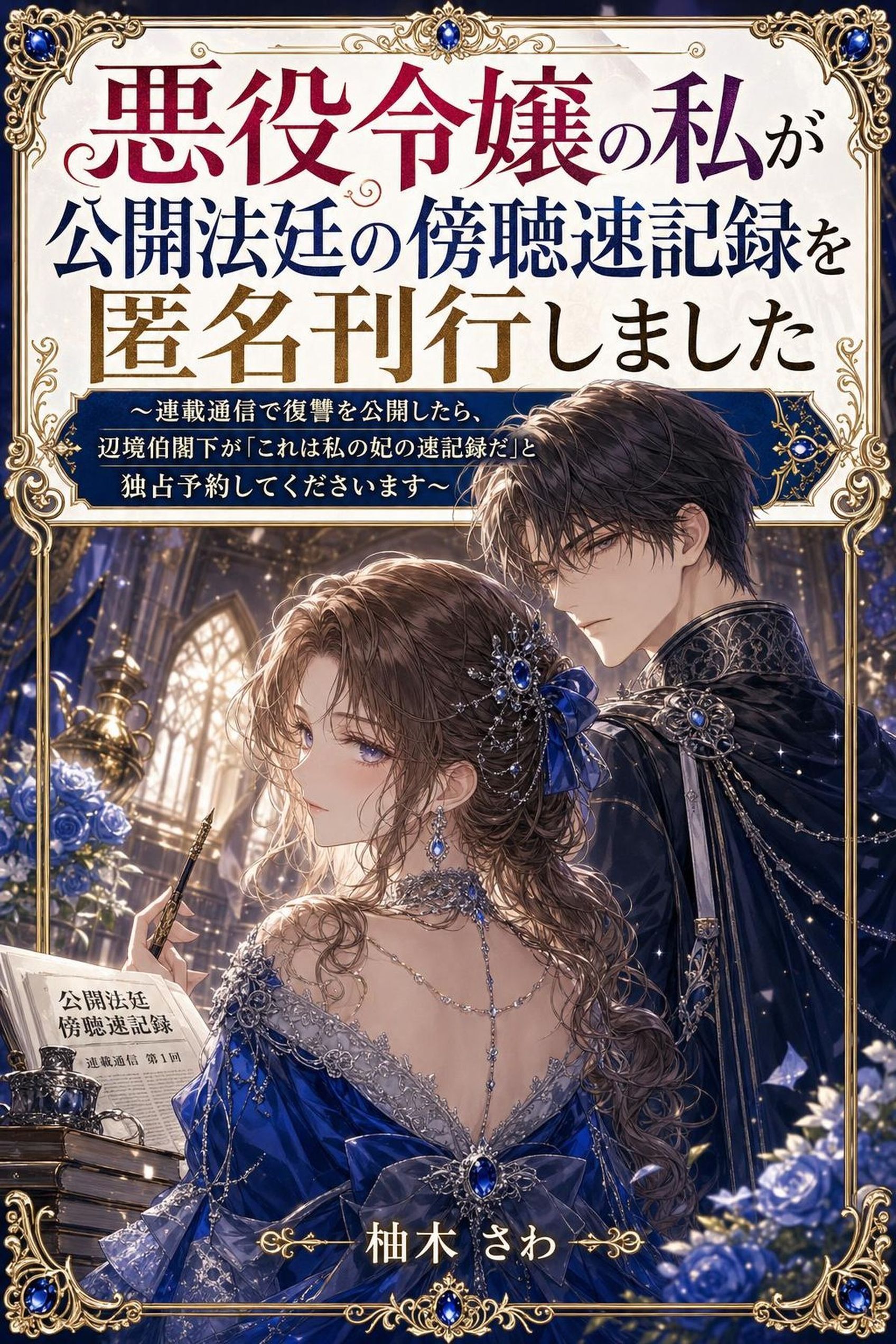 悪役令嬢の私が公開法廷の傍聴速記録を匿名刊行しました