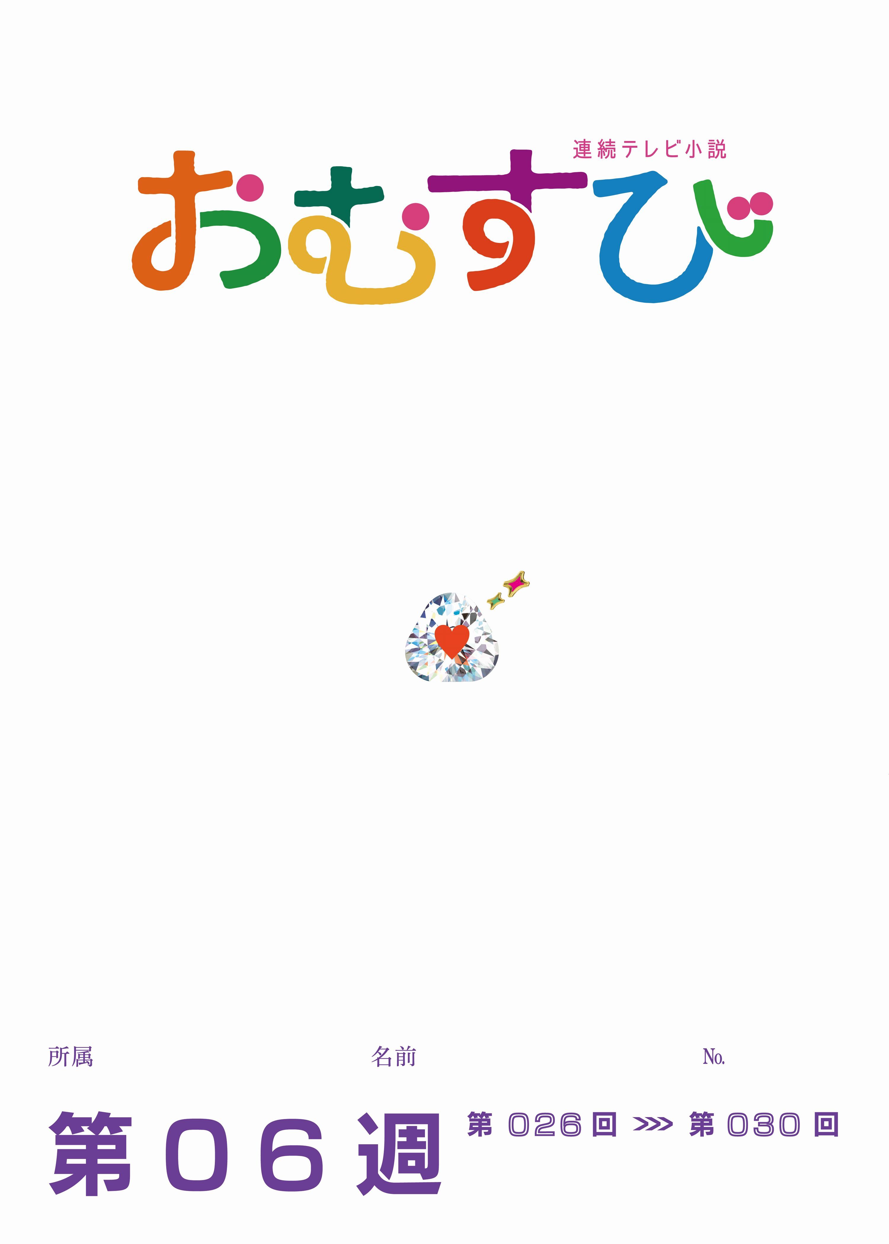 NHK 連続テレビ小説　おむすび　シナリオ集　第6週