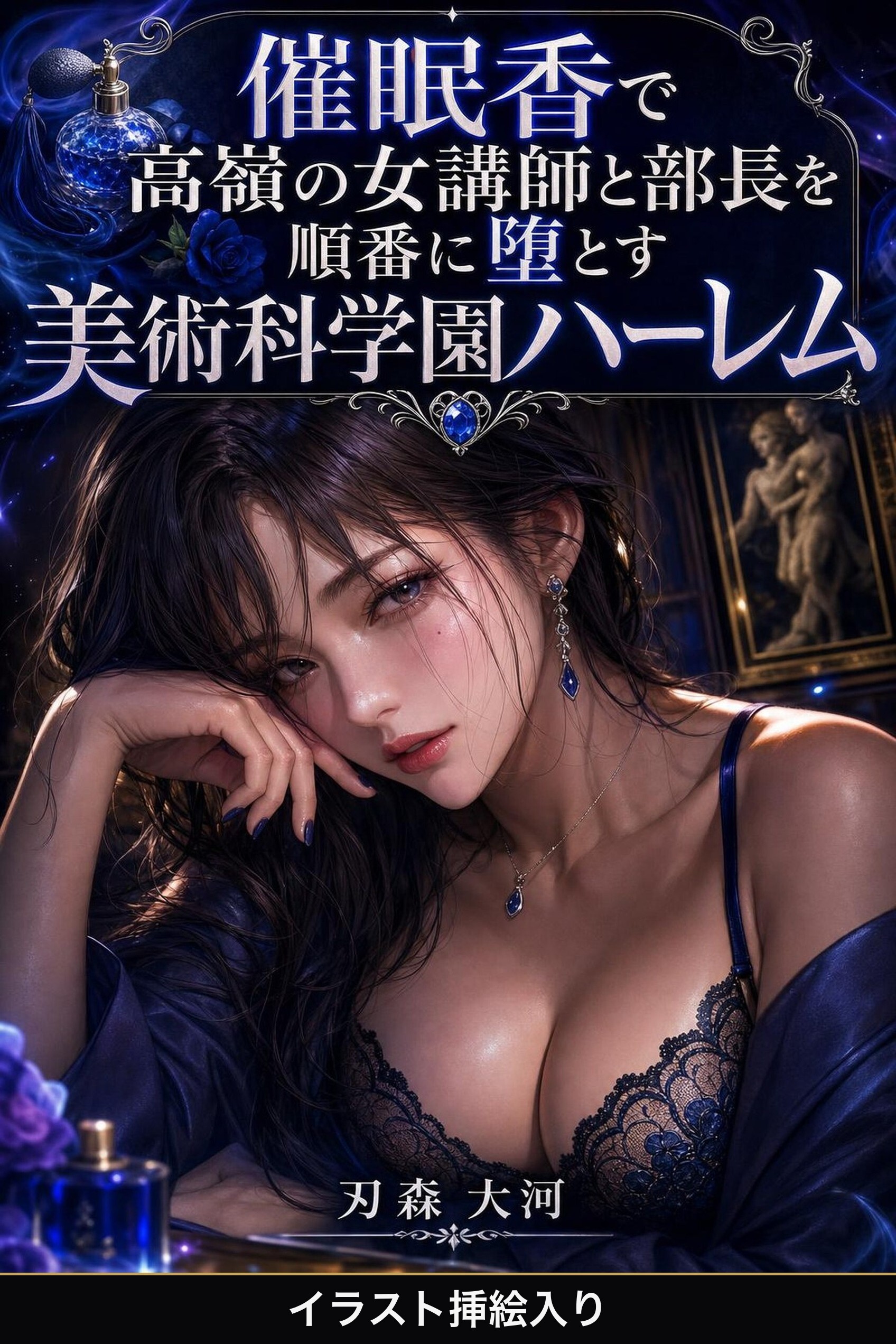 催眠香で高嶺の女講師と部長を順番に堕とす美術科学園ハーレム（挿絵版）