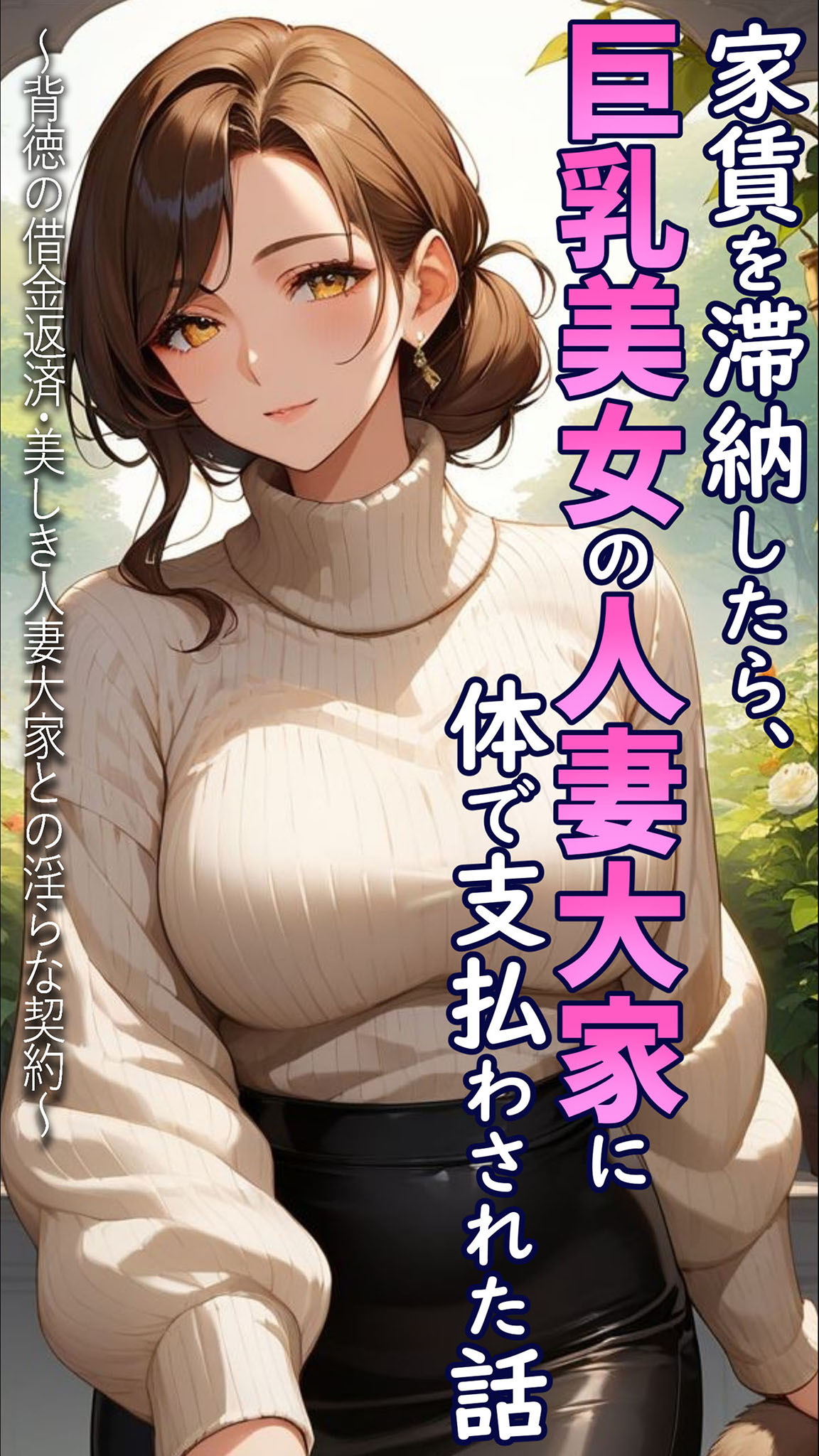 家賃を滞納したら、巨乳美女の人妻大家に体で支払わされた話 ～背徳の借金返済・美しき人妻大家との淫らな契約～