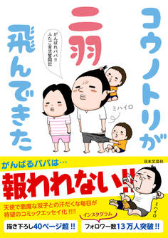 コウノトリが二羽飛んできた:がんばれパパ!!ふたご育児奮闘記