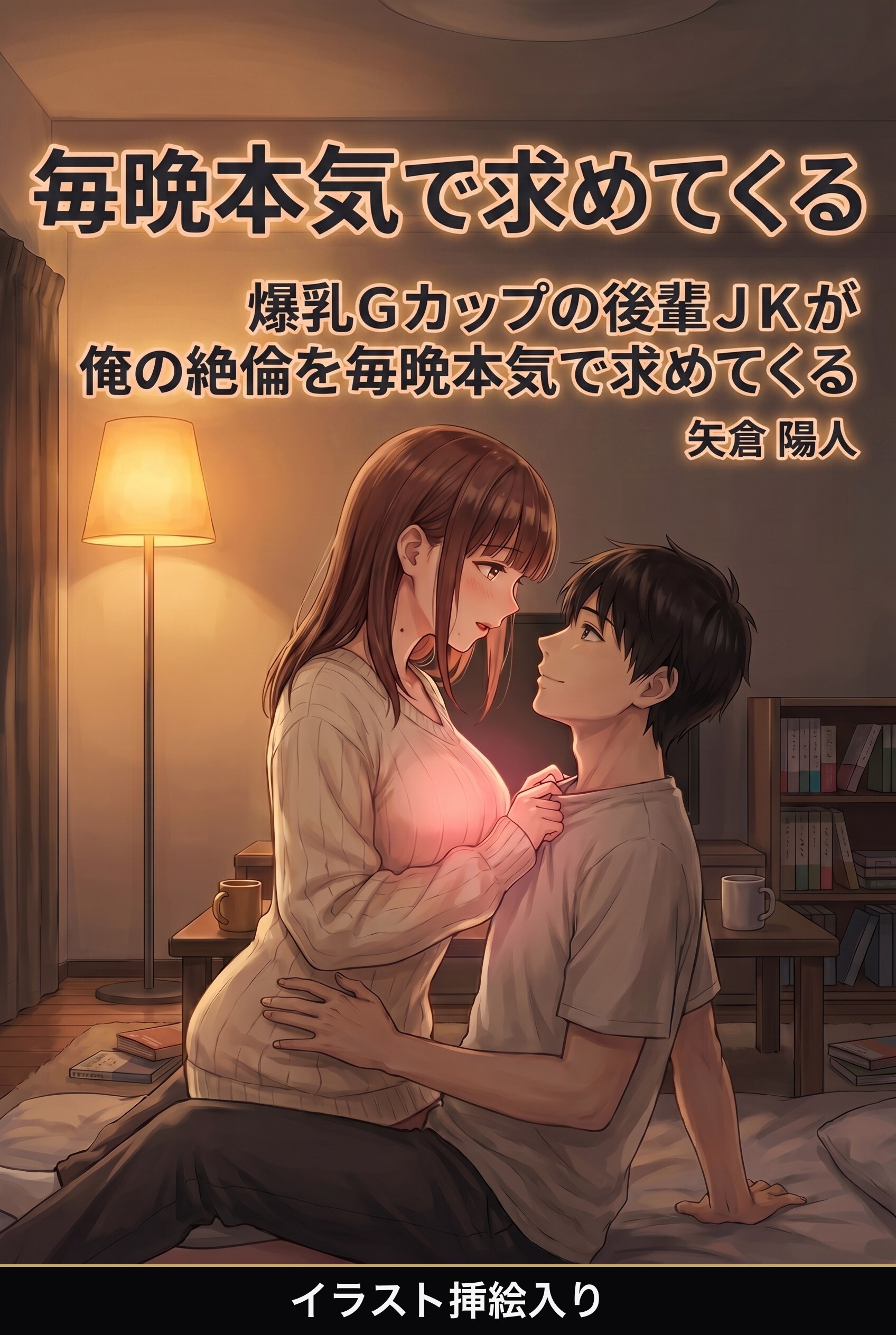 爆乳Gカップの後輩JKが俺の絶倫を毎晩本気で求めてくる（挿絵版）