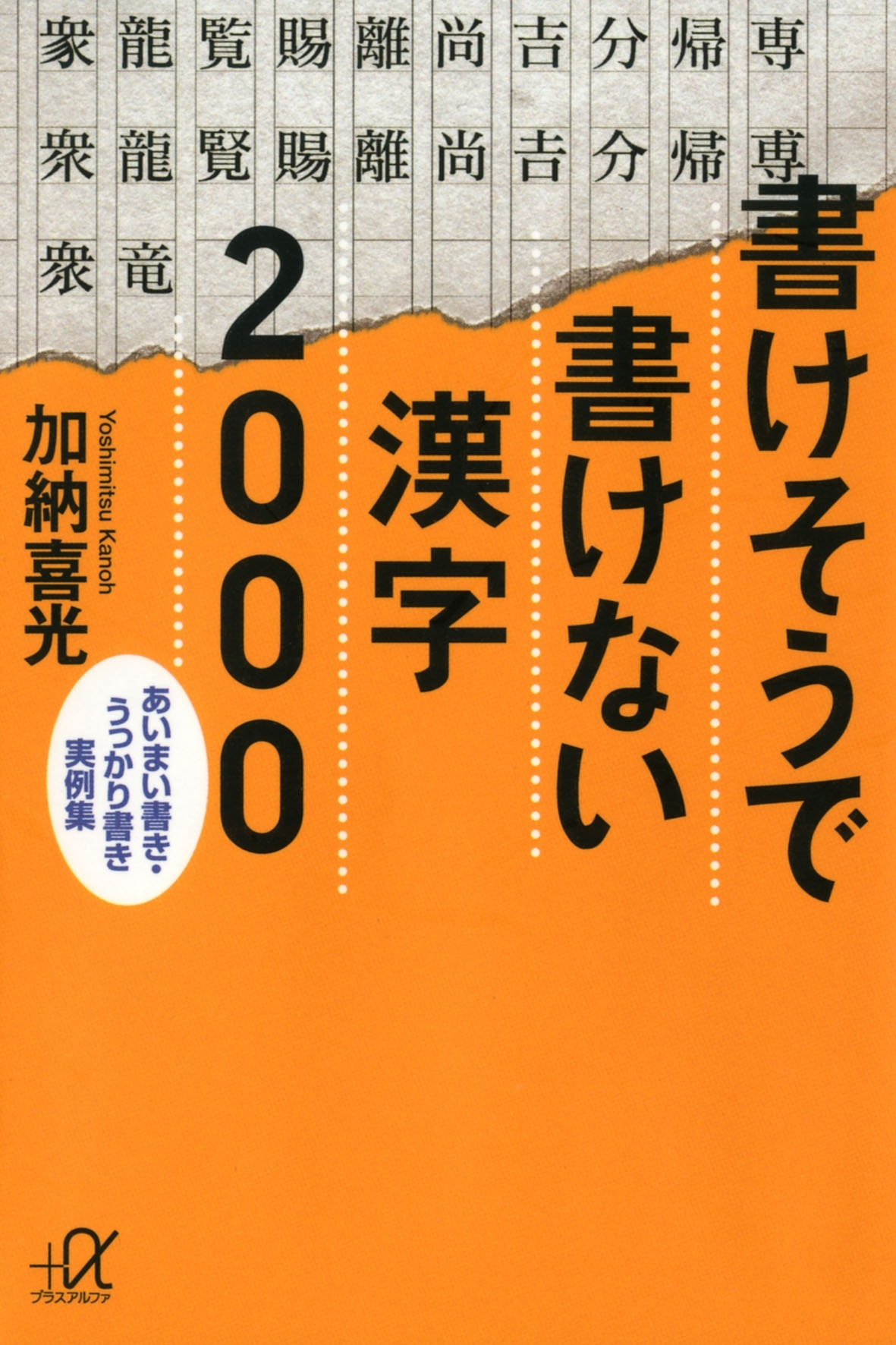書けそうで書けない漢字２０００　あいまい書き・うっかり書き実例集