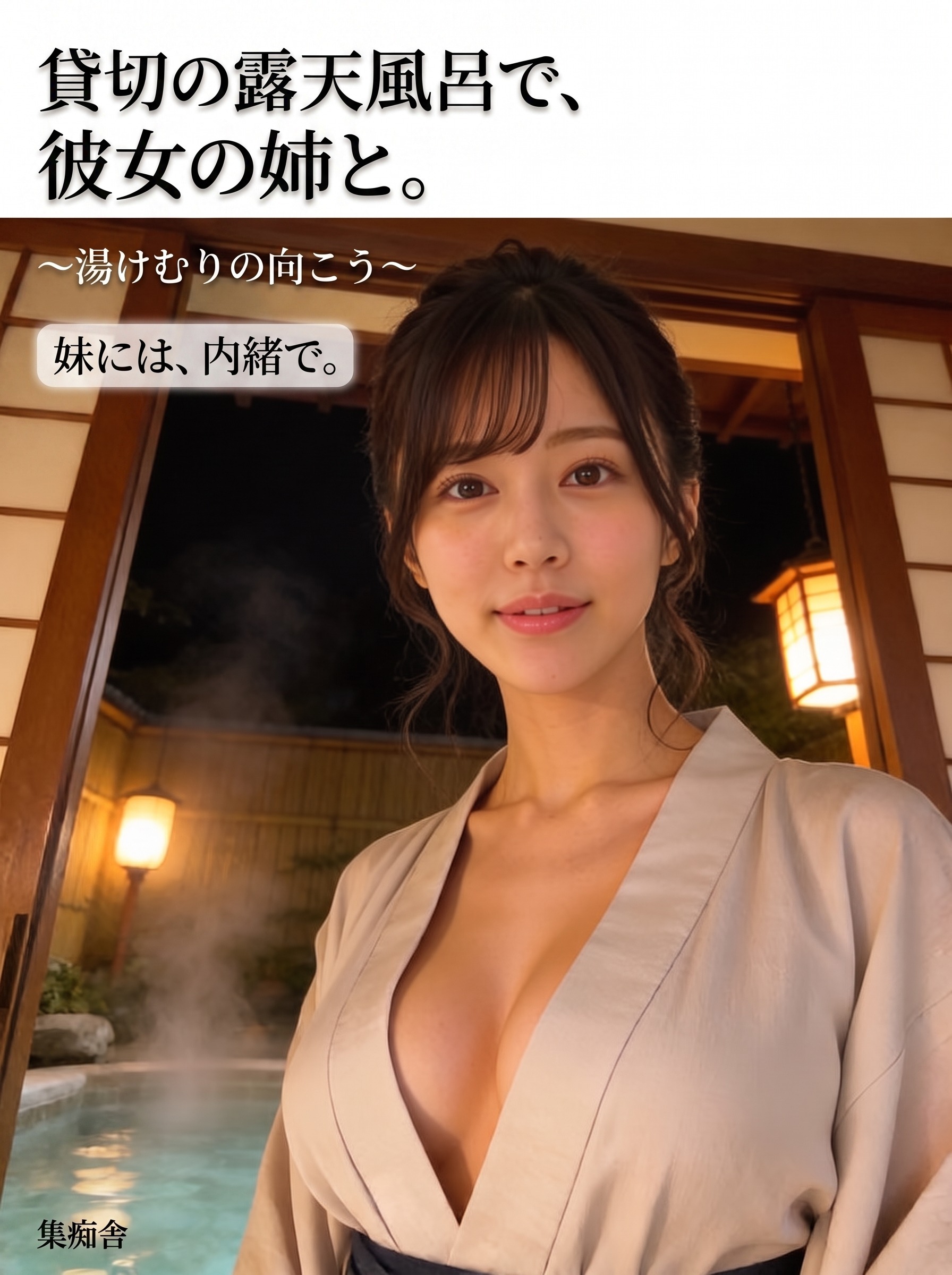 貸切の露天風呂で、彼女の姉と。 ～湯けむりの向こう～