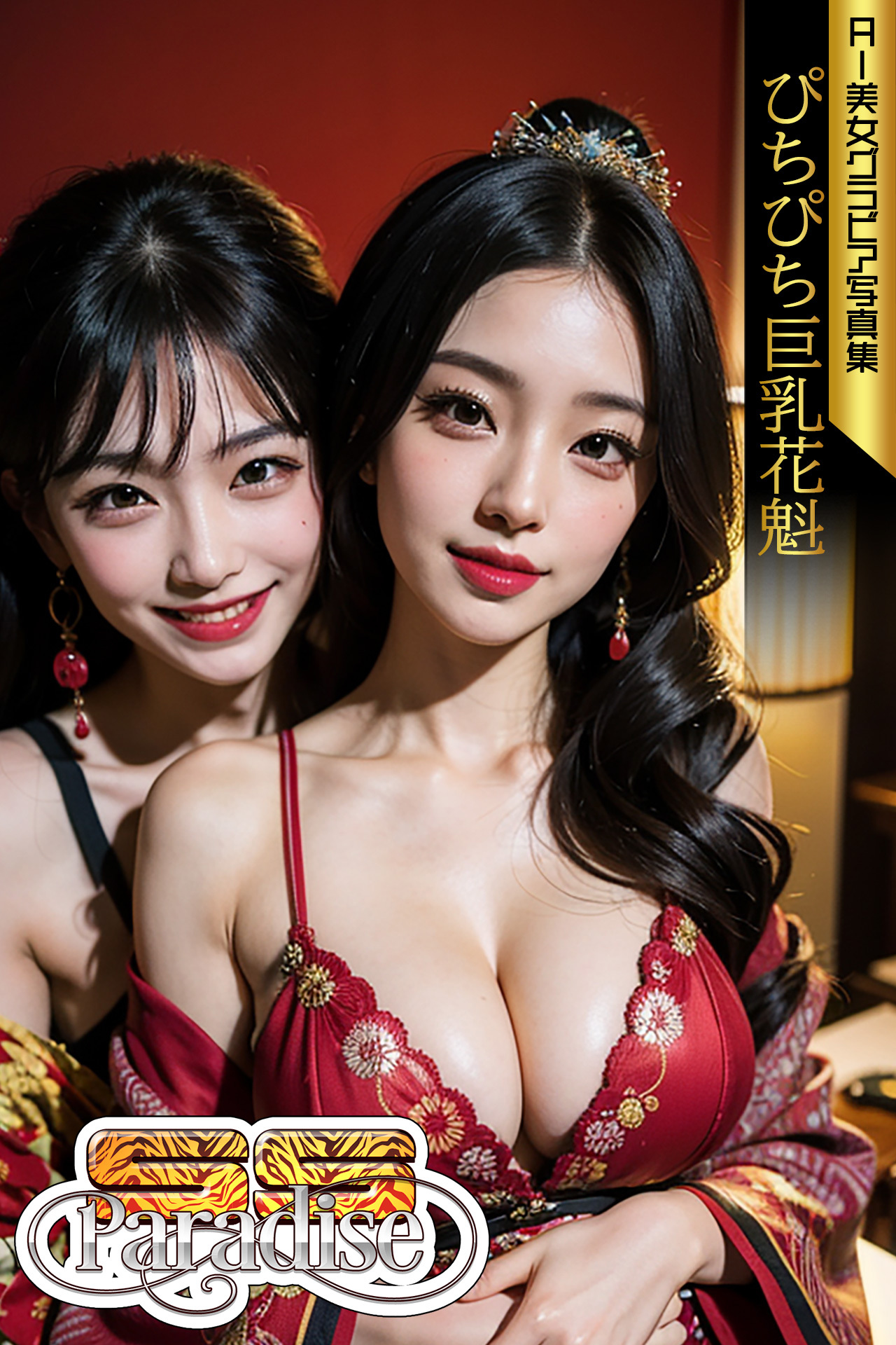 ぴちぴち巨乳花魁　AI美女グラビア写真集【SS-Paradise】