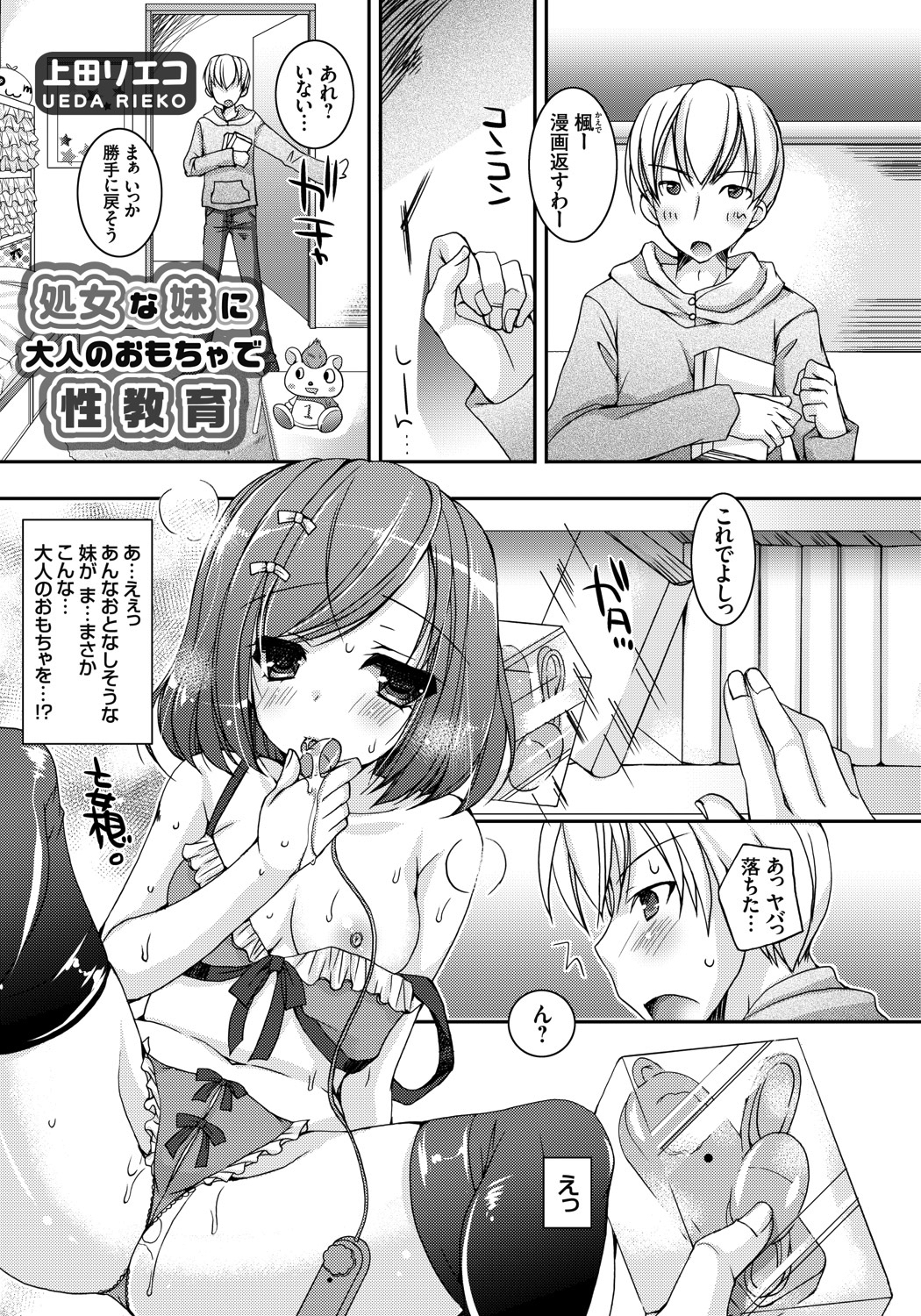 処女な妹に大人のおもちゃで性教育