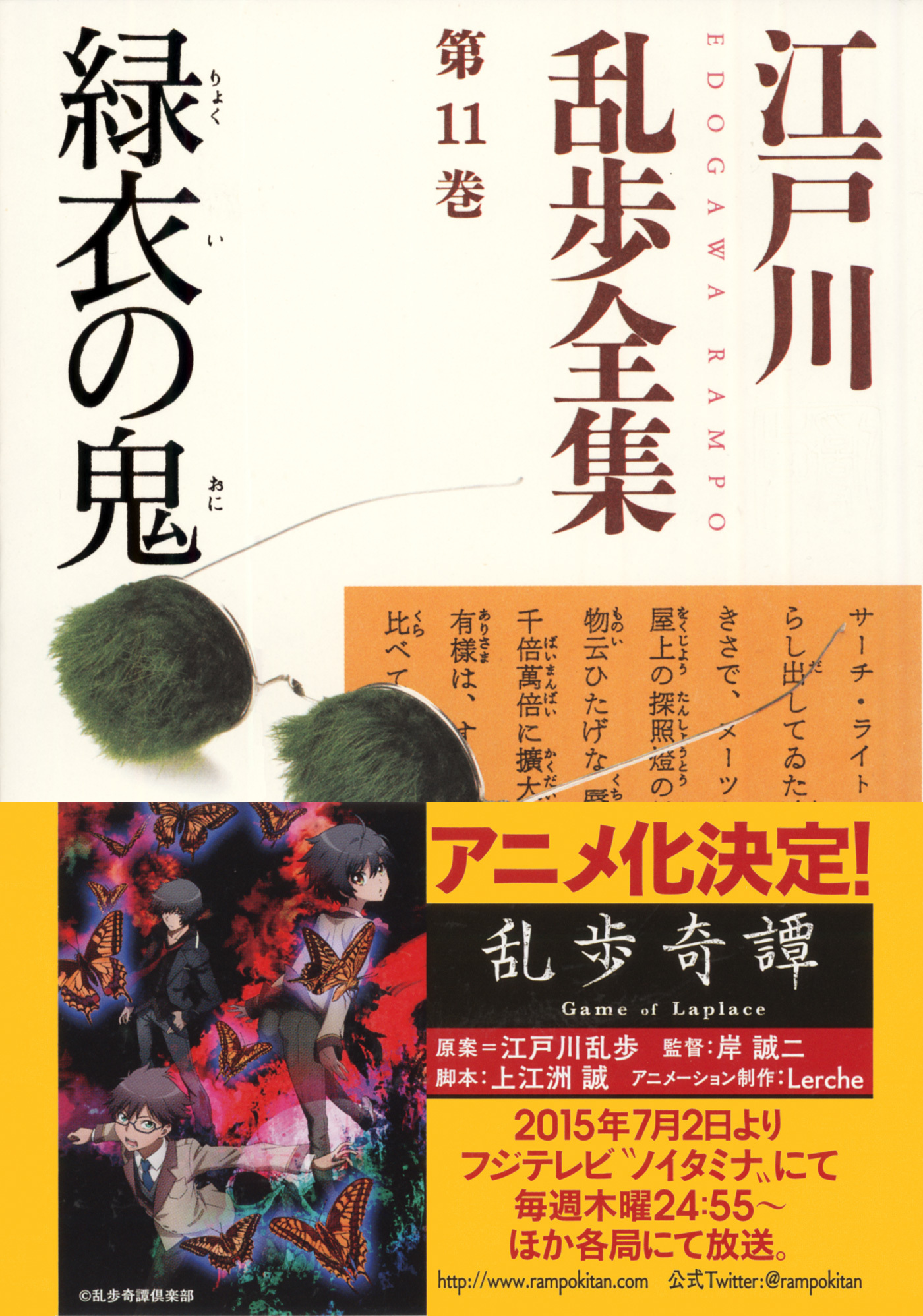 緑衣の鬼～江戸川乱歩全集第１１巻～