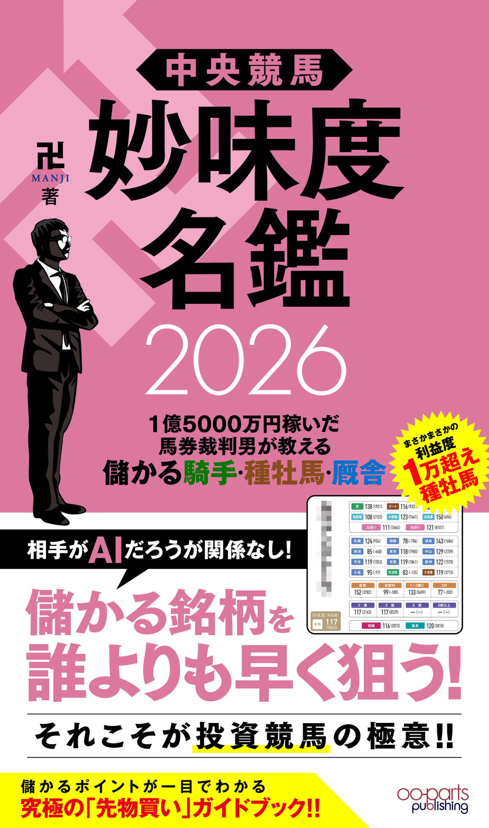 中央競馬 妙味度名鑑 2026　1億5000万円稼いだ馬券裁判男が教える儲かる騎手・種牡馬・厩舎