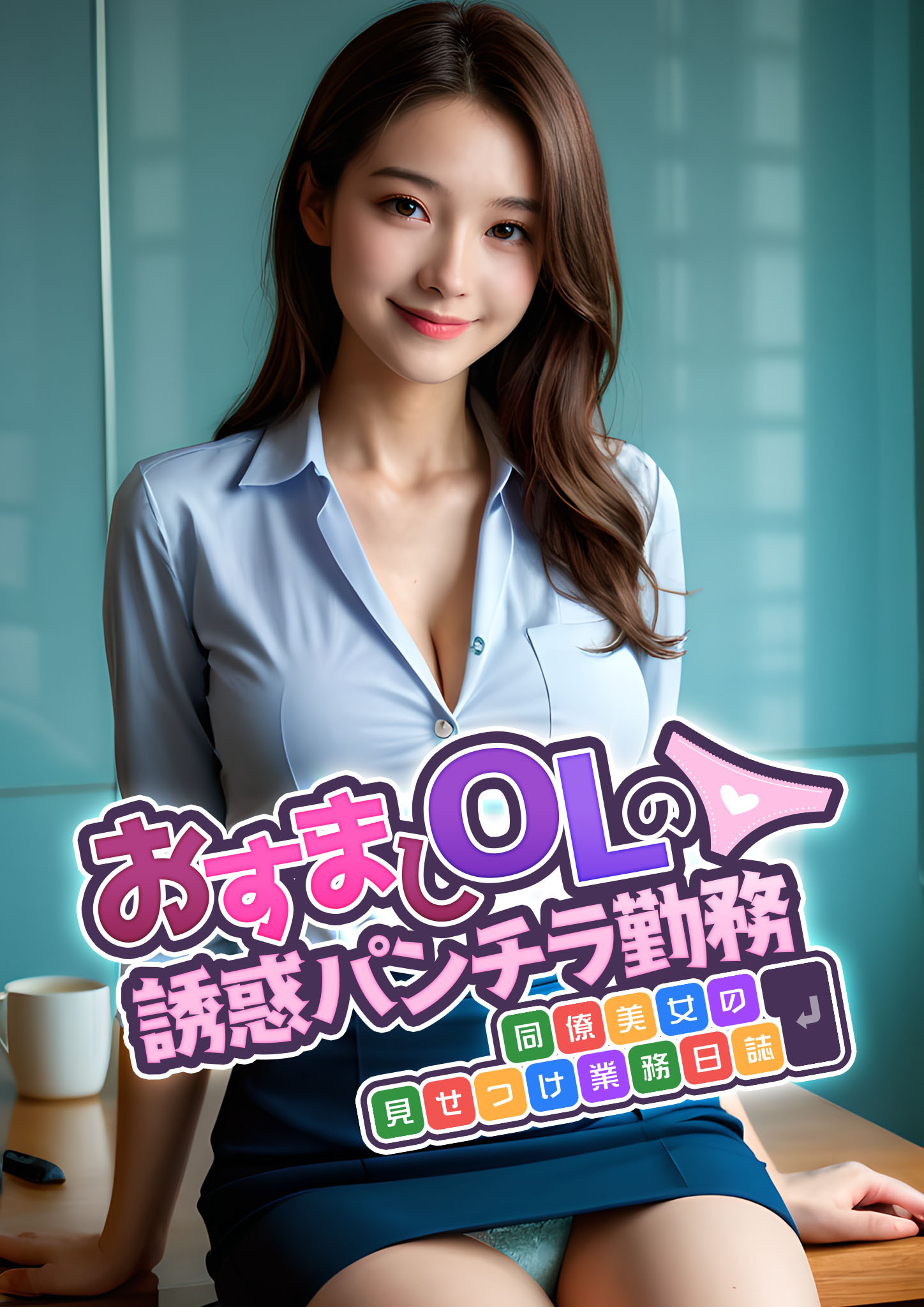 おすましOLの誘惑パンチラ勤務 ～同僚美女の見せつけ業務日誌～