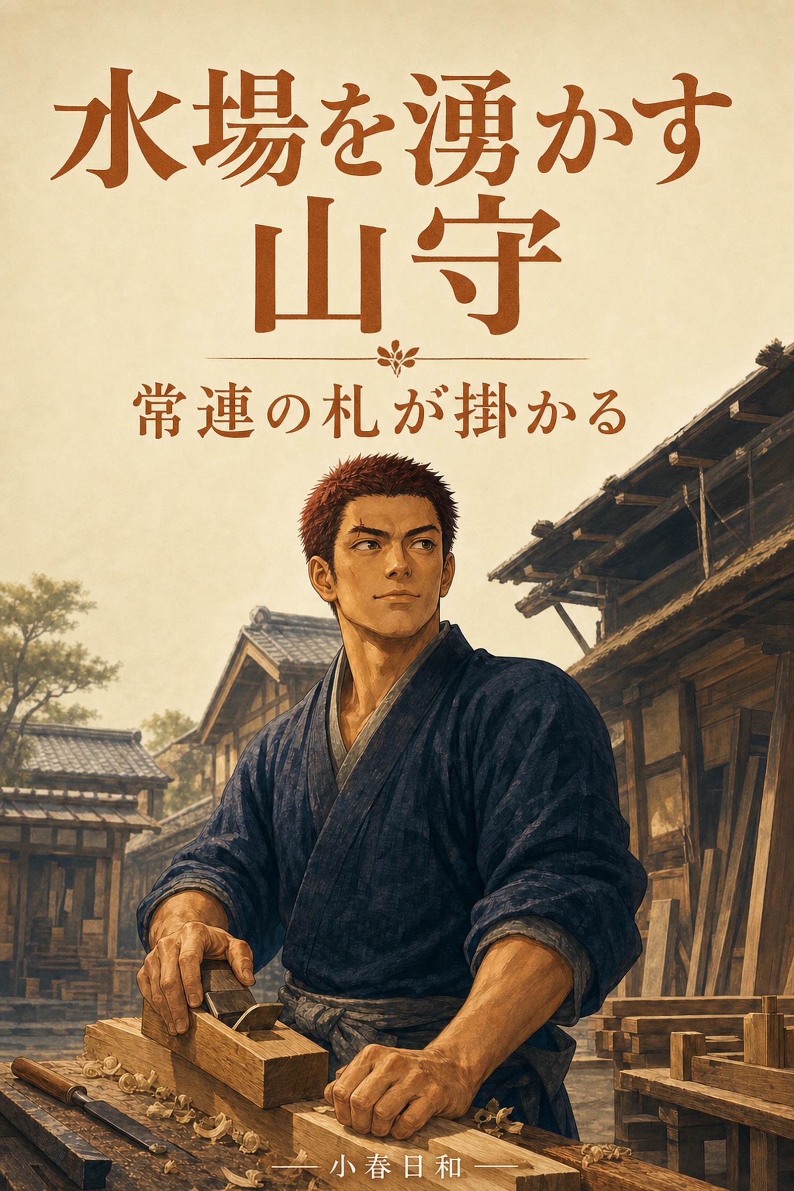 相方を死なせた悔いで木こりをやめた山守ですが、楢の山の杣道に水呑場を湧かし続けたら、常連の木こりが山付きとなり自分の水場を開きました