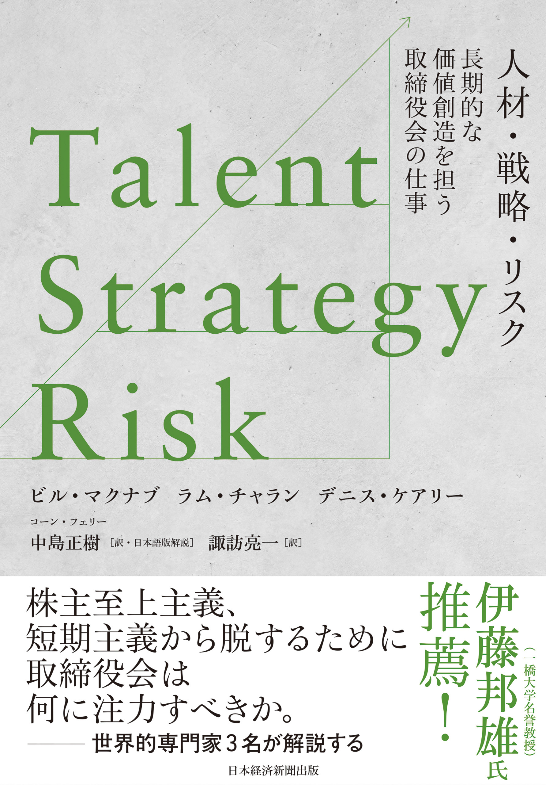 Talent/Strategy/Risk　人材・戦略・リスク　長期的な価値創造を担う取締役会の仕事