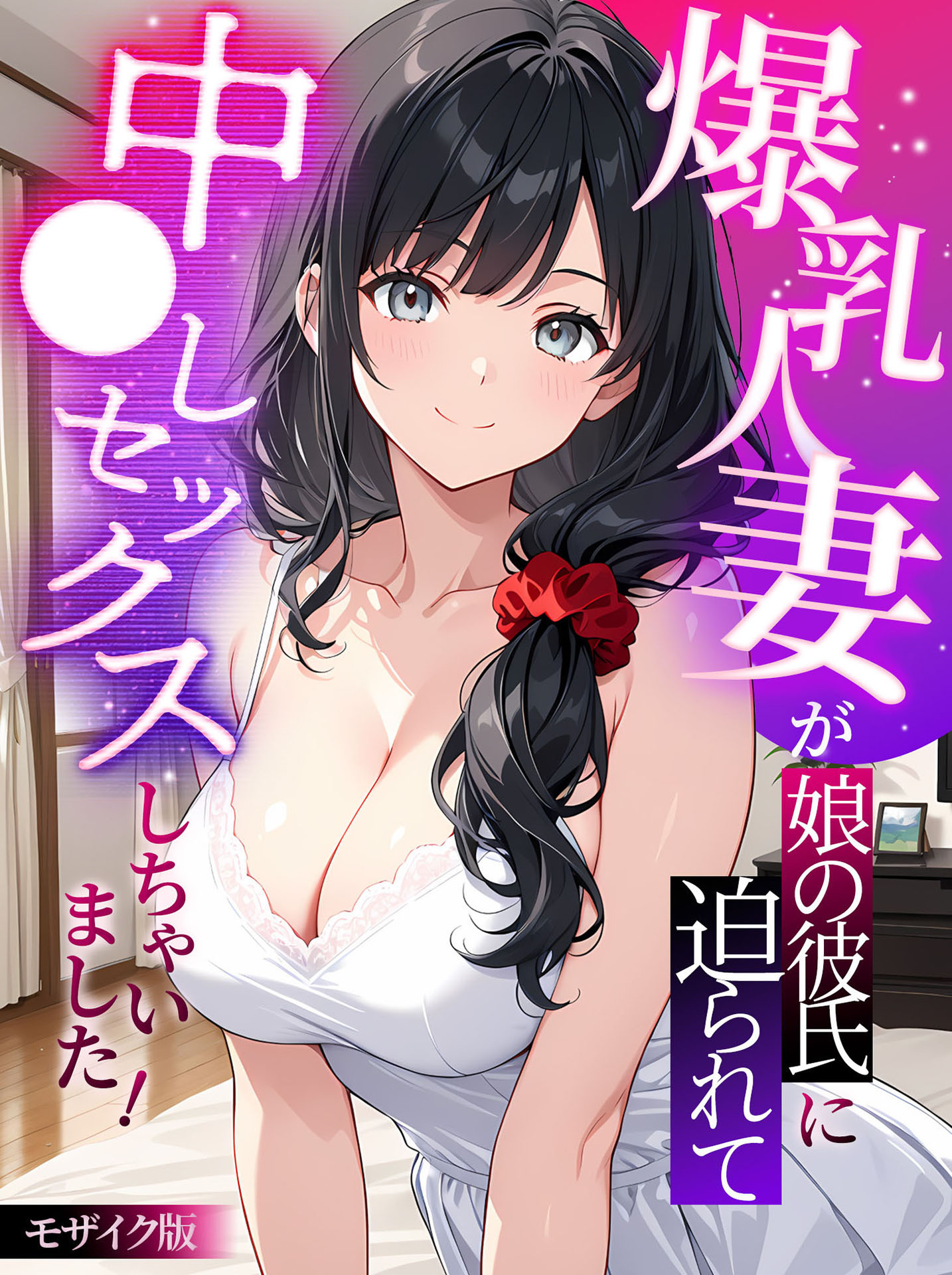 爆乳人妻が娘の彼氏に迫られて中●しセックスしちゃいました！ モザイク版