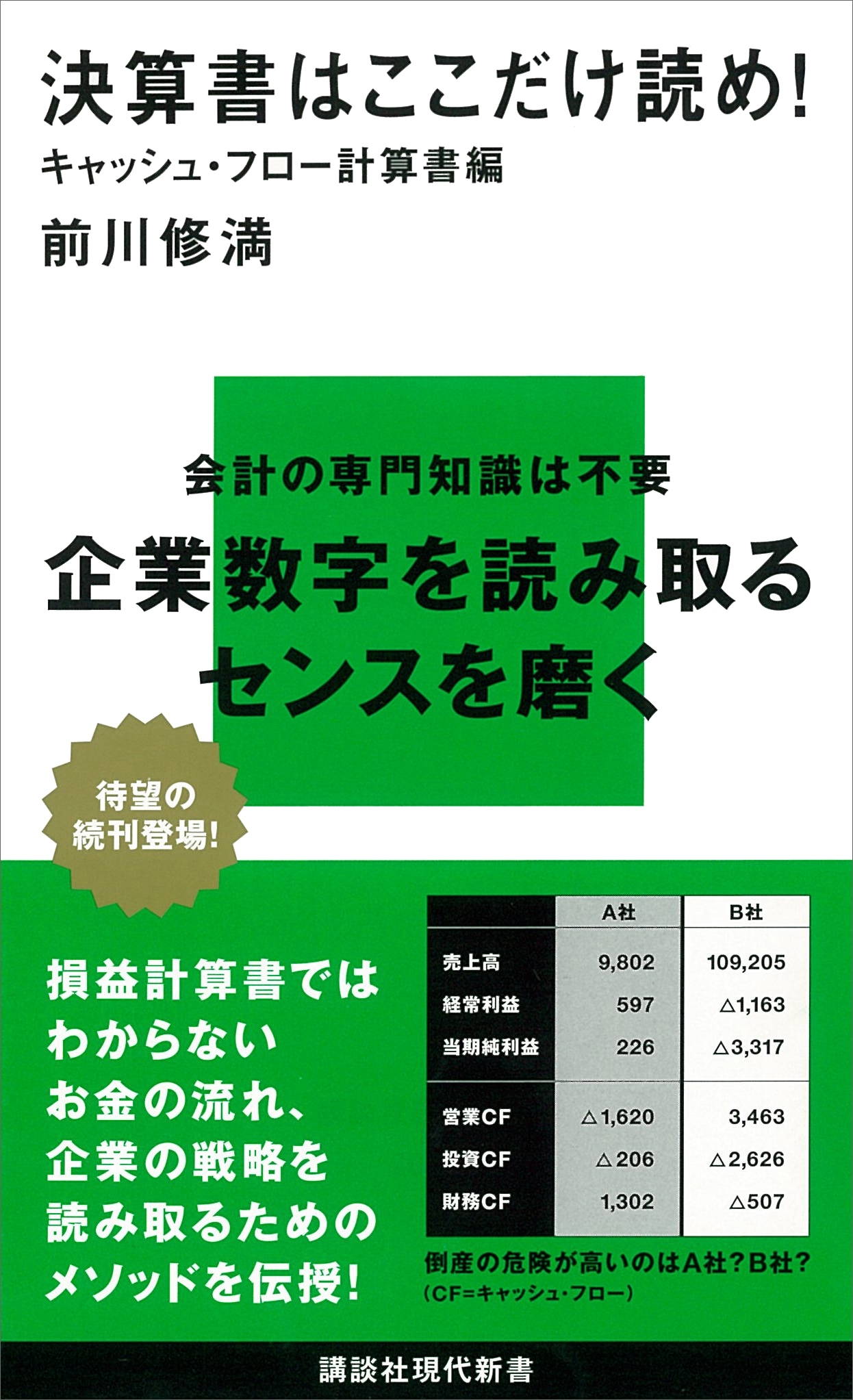 決算書はここだけ読め！　　キャッシュ・フロー計算書編