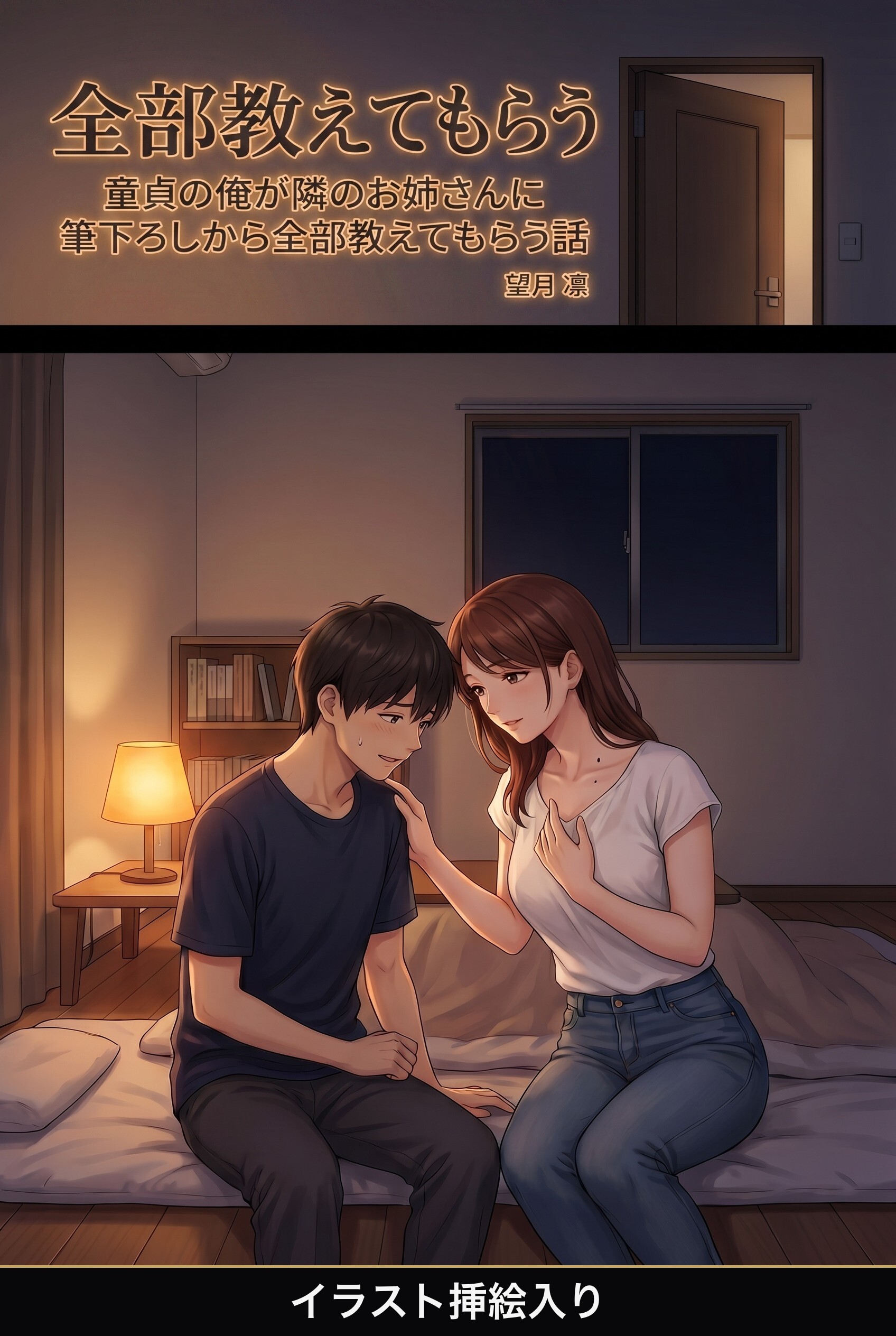 童貞の俺が隣のお姉さんに筆下ろしから全部教えてもらう話（挿絵版）