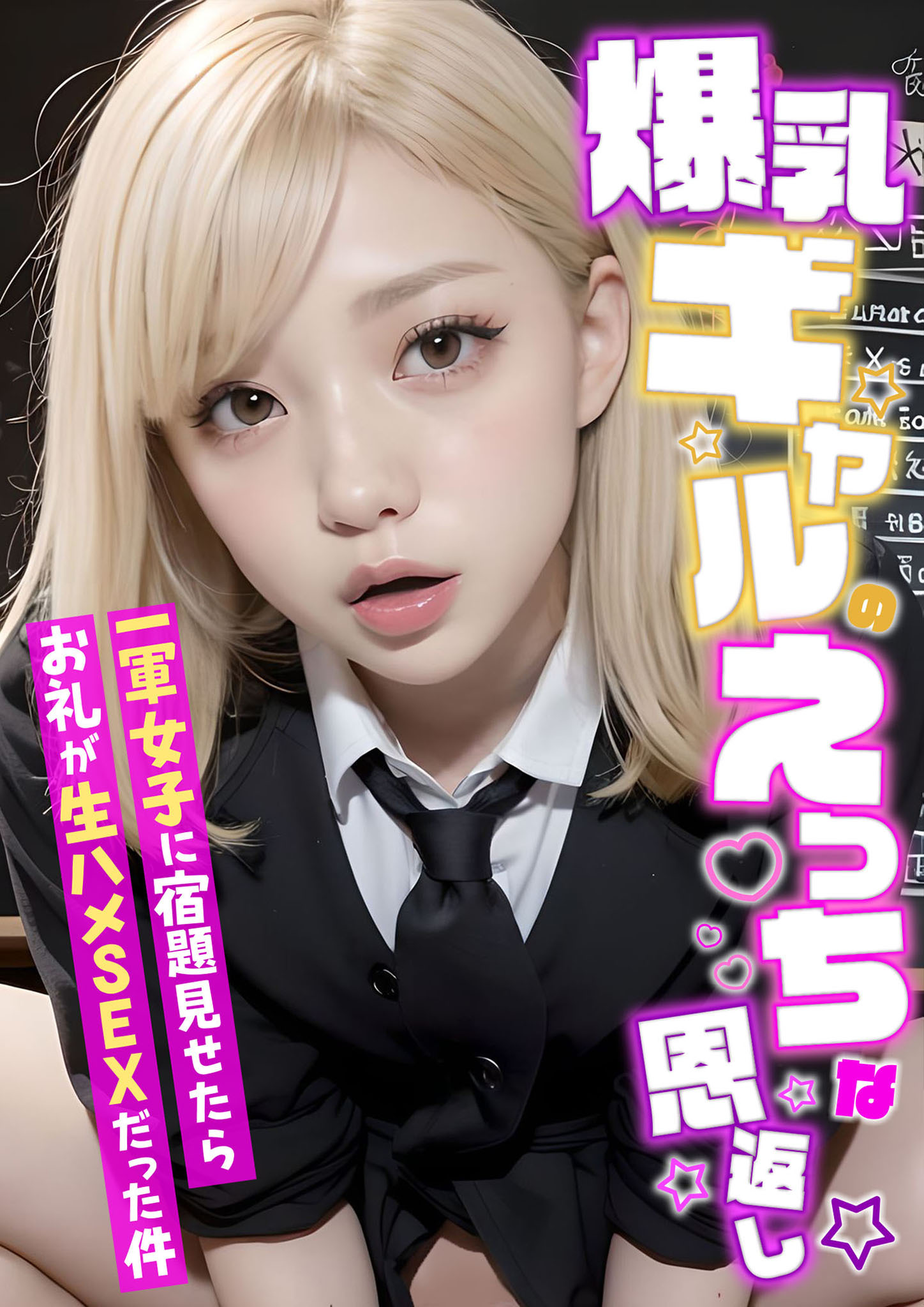 爆乳ギャルのえっちな恩返し ～一軍女子に宿題見せたらお礼が生ハメSEXだった件～