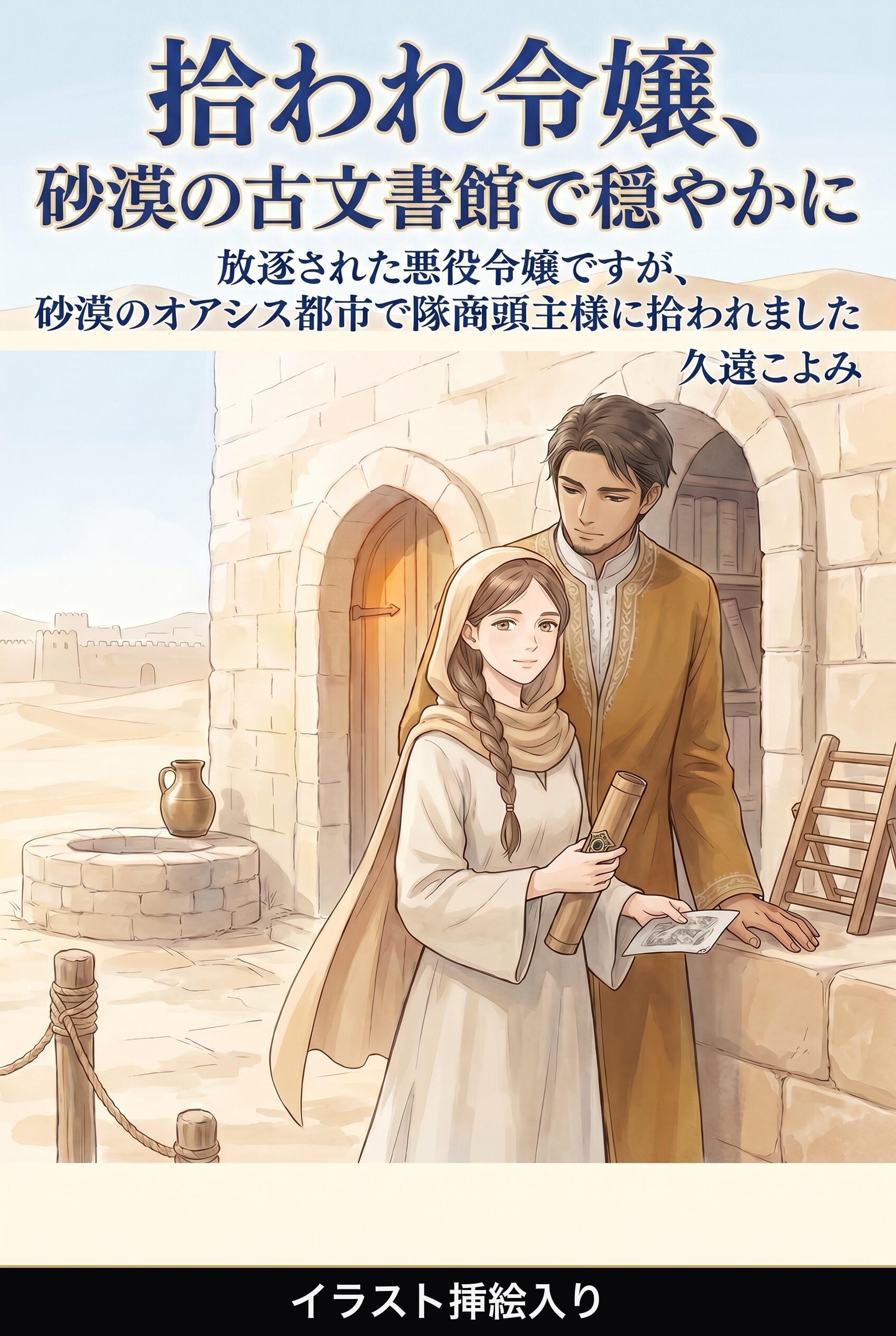 放逐された悪役令嬢ですが、砂漠のオアシス都市で隊商頭主様に拾われました（挿絵版）