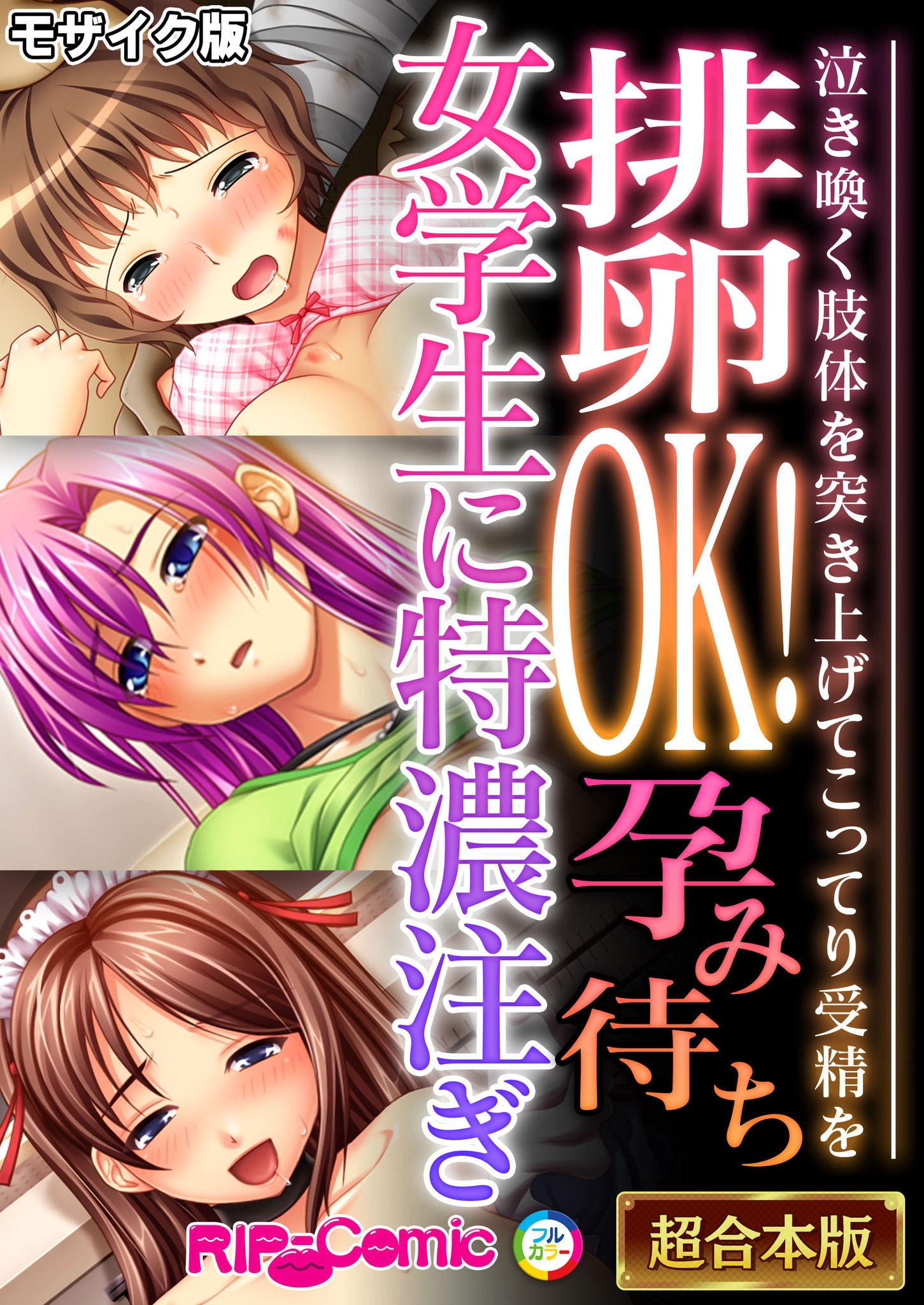 排卵OK！孕み待ち女学生に特濃注ぎ ～泣き喚く肢体を突き上げてこってり受精を～【超合本シリーズ】 モザイク版