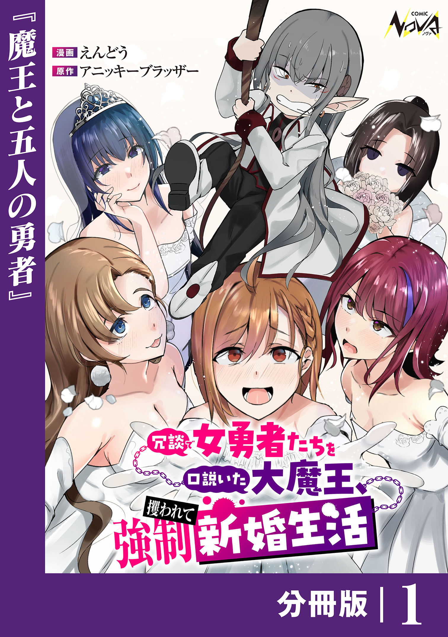 冗談で女勇者たちを口説いた大魔王、攫われて強制新婚生活【分冊版】1