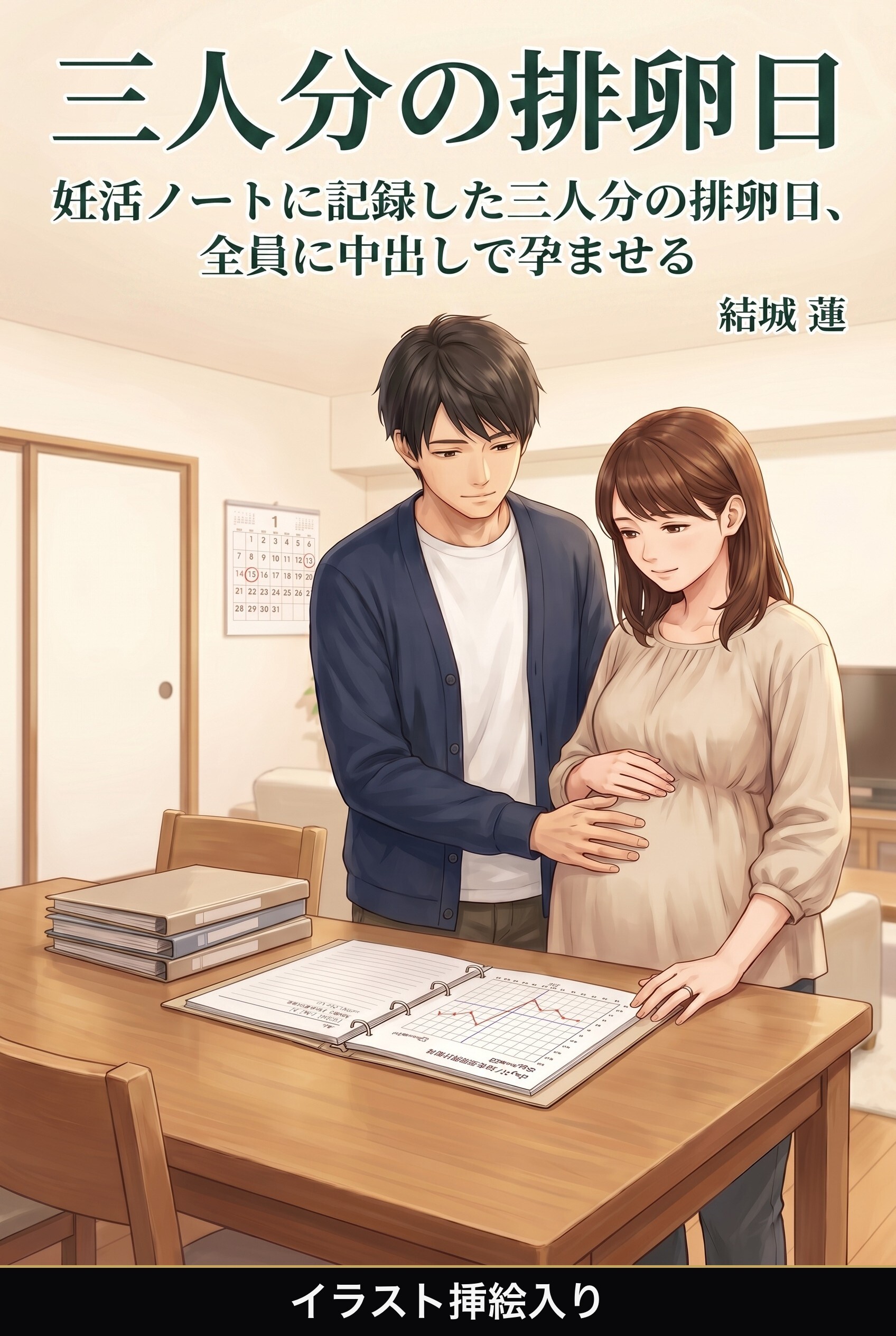 妊活ノートに記録した三人分の排卵日、全員に中出しで孕ませる（挿絵版）