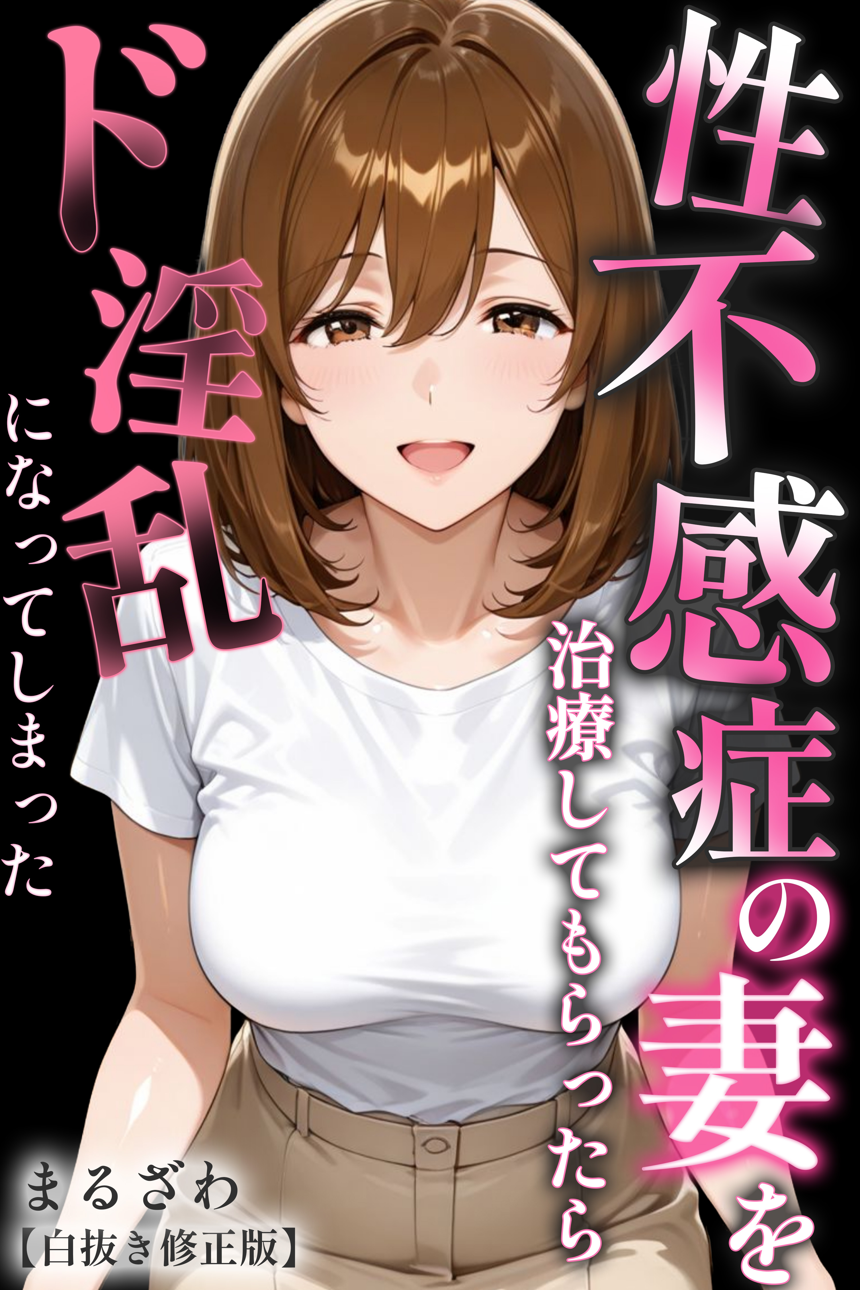 性不感症の妻を治療してもらったらド淫乱になってしまった【白抜き修正版】