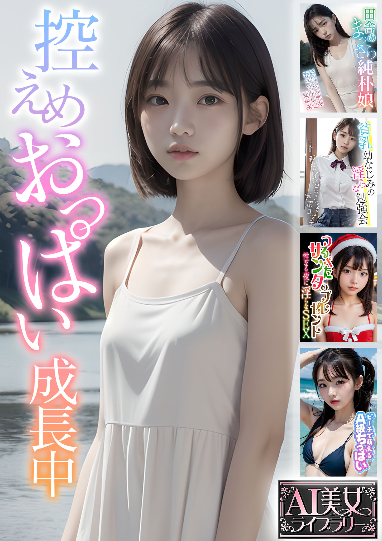 控えめおっぱい成長中【AI美女ライブラリー】