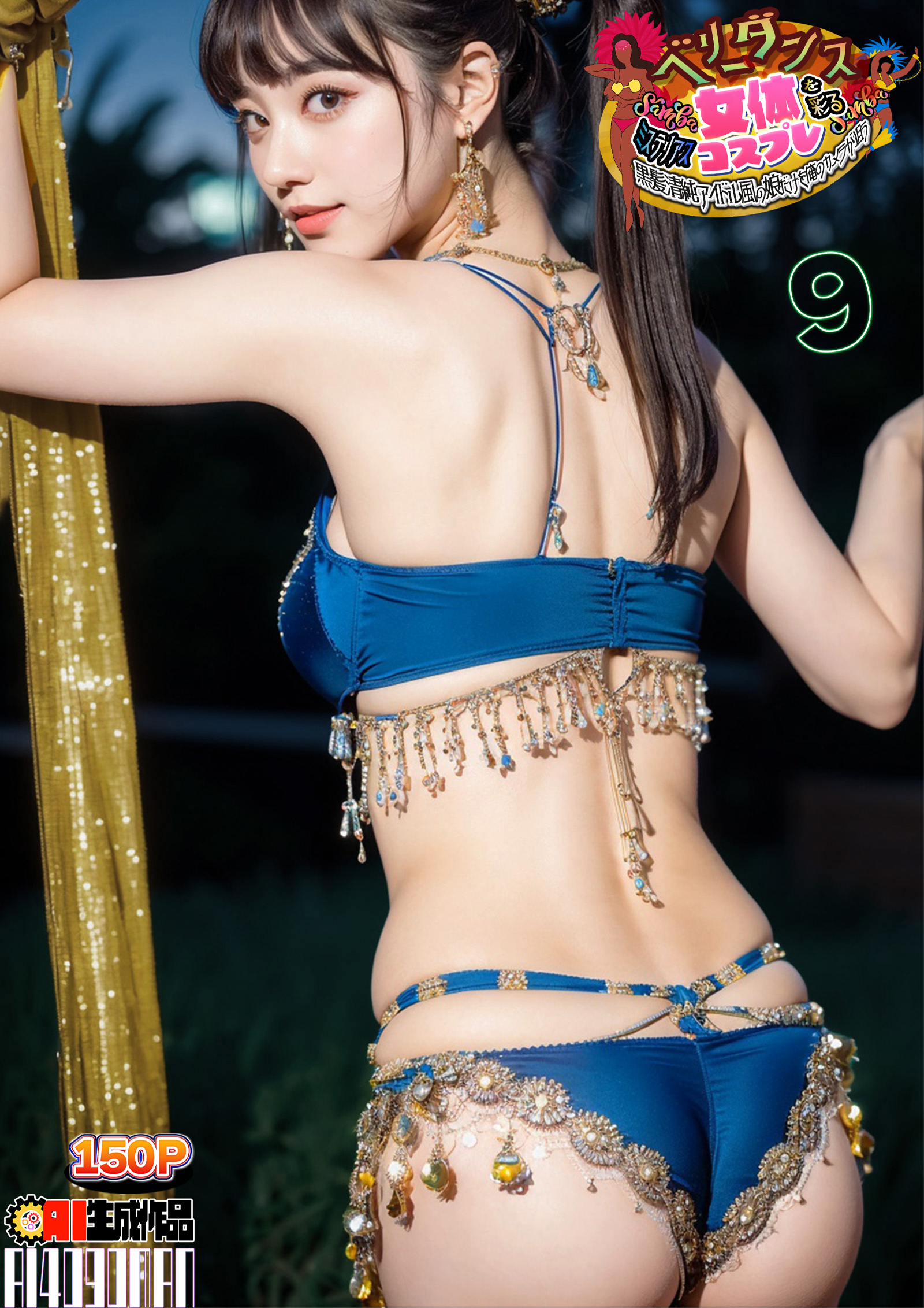 AIベリーダンス！サンバ！サンバ！女体を彩るコスプレ黒髪清純アイドル風の娘だけを俺のカメラが狙う！Vol.009