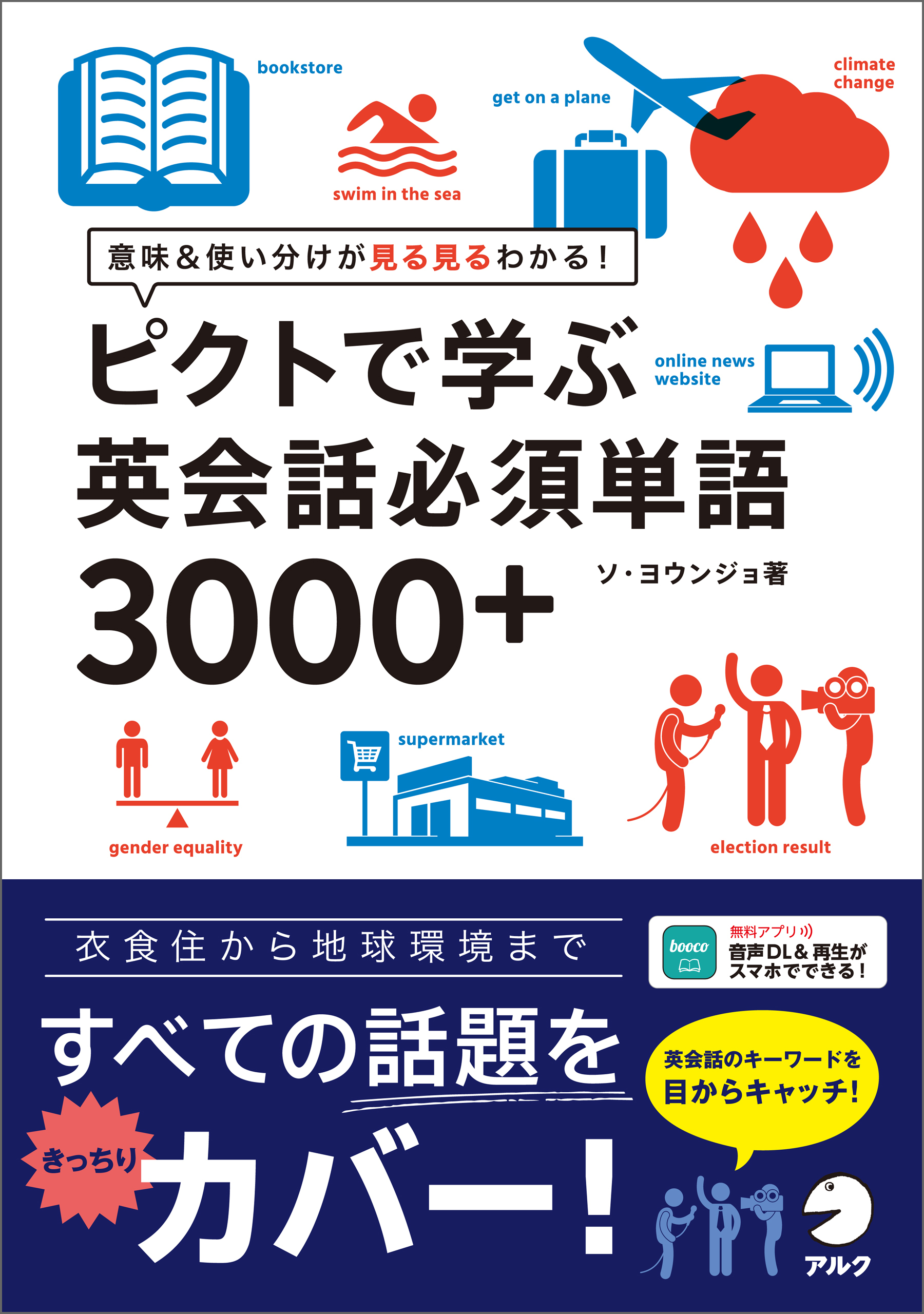 [音声DL付]ピクトで学ぶ英会話必須単語3000+