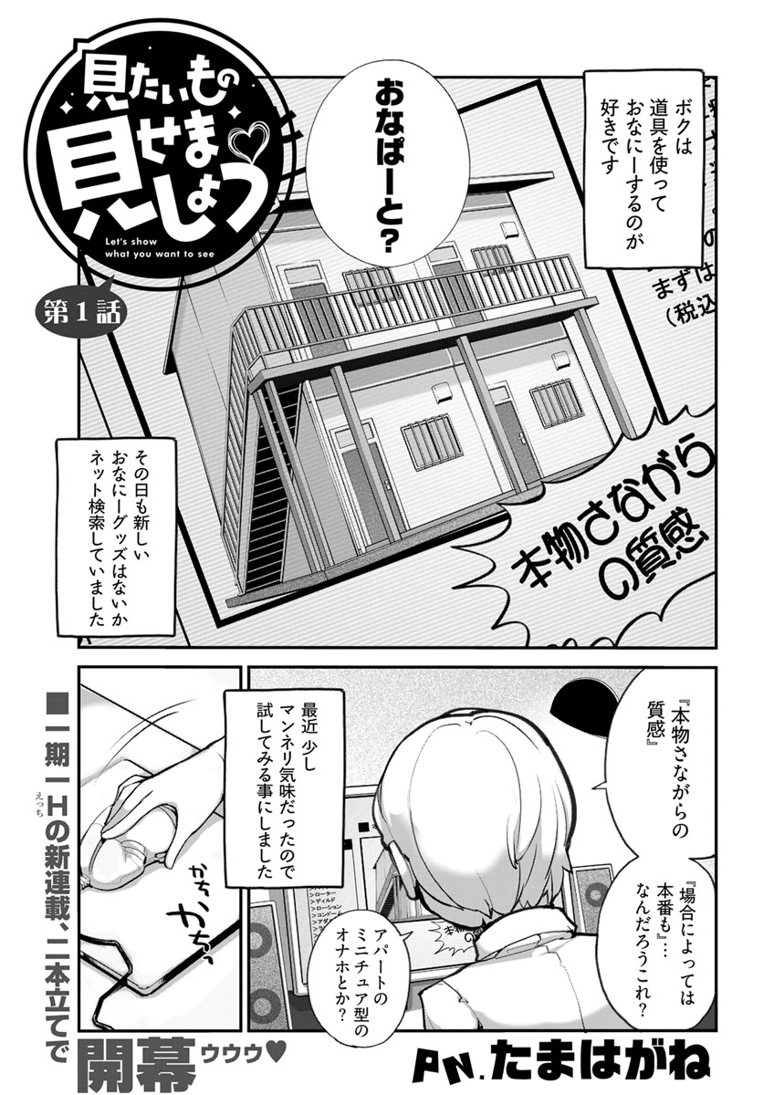 見たいもの見せましょう 連載版 無料 試し読みなら Amebaマンガ 旧 読書のお時間です