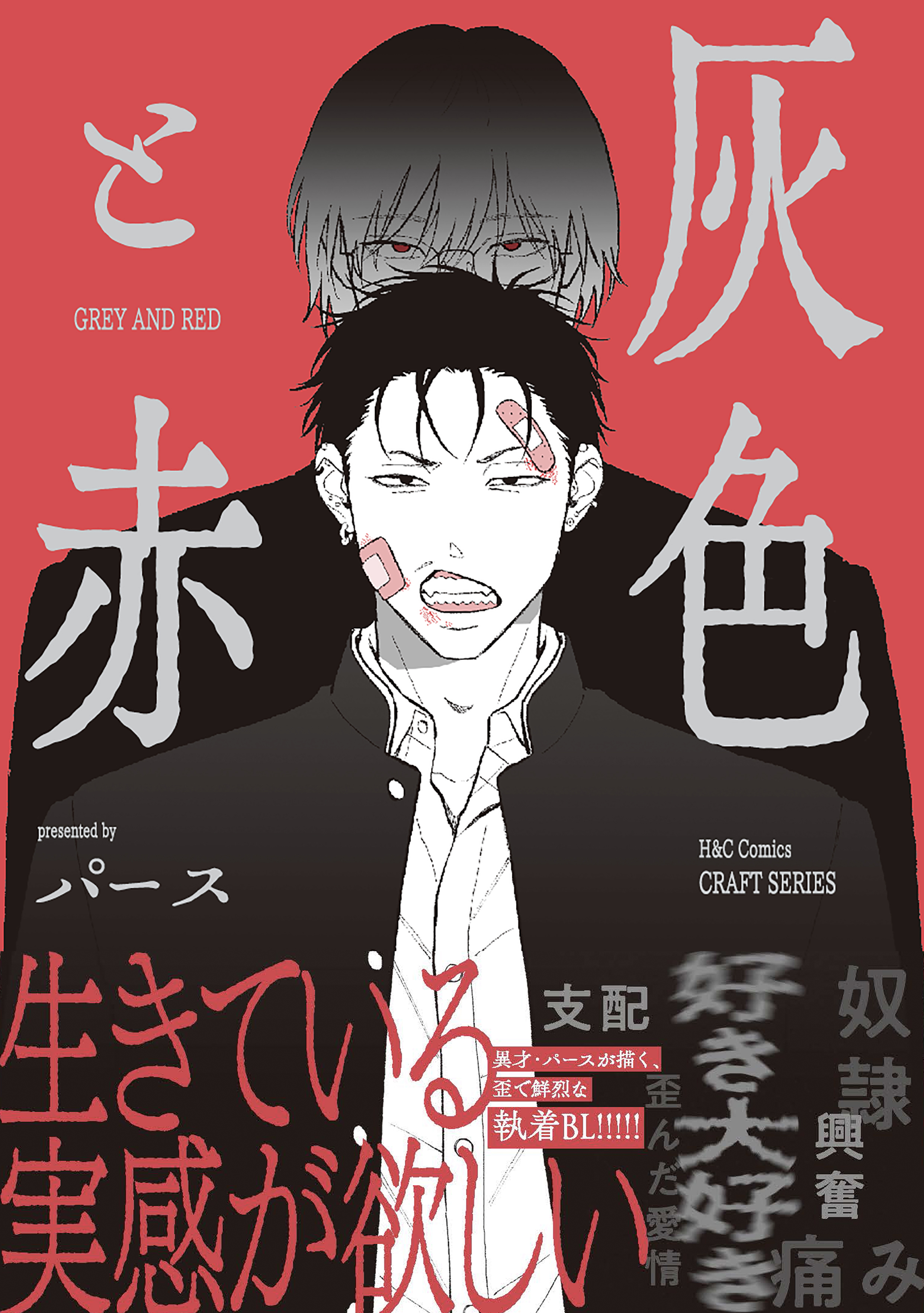 灰色と赤