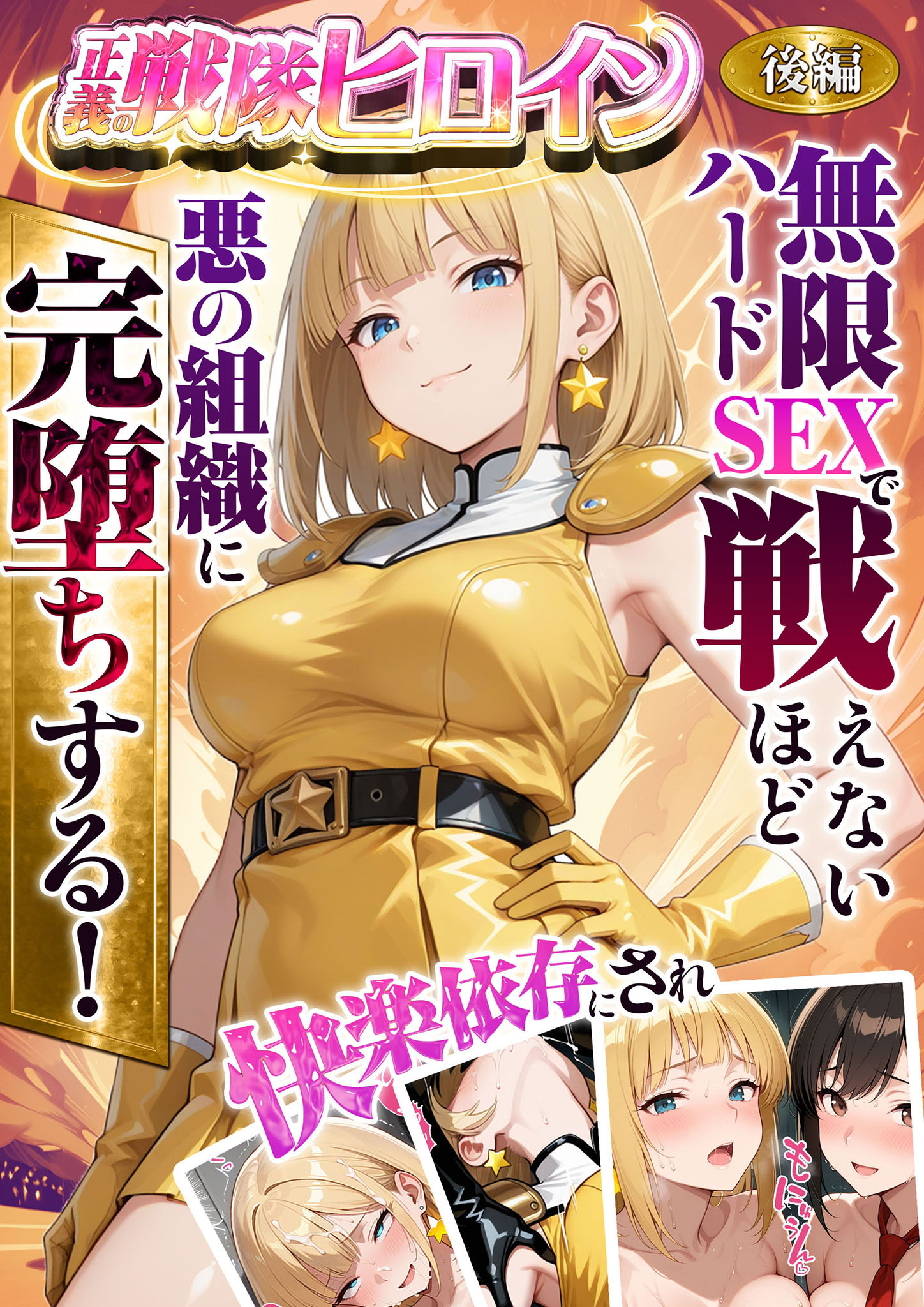 正義の戦隊ヒロイン！無限ハードSEXで戦えないほど快楽依存に●●され悪の組織に完堕ちする！