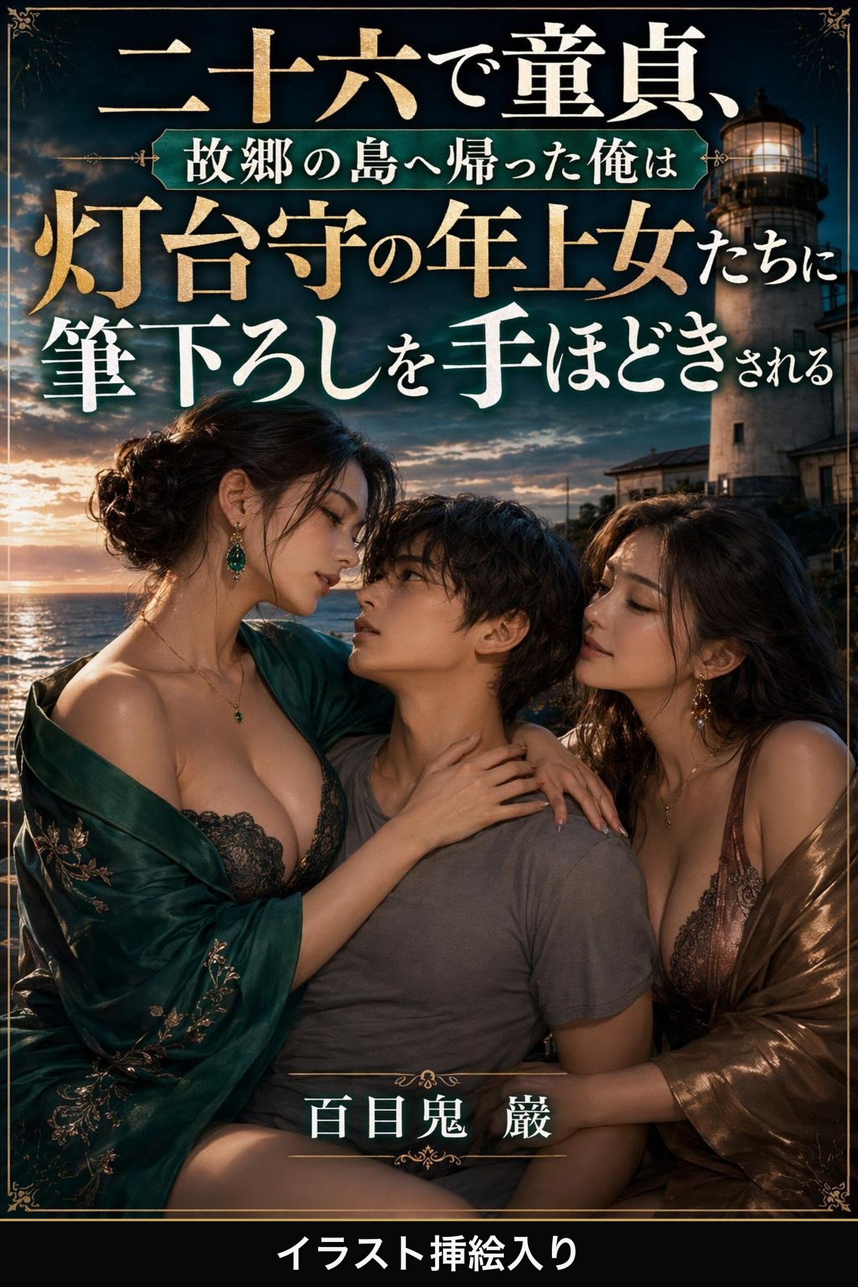 二十六で童貞、故郷の島へ帰った俺は灯台守の年上女たちに筆下ろしを手ほどきされる（挿絵版）