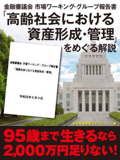 金融審議会 市場ワーキング・グループ報告書「高齢社会における資産形成・管理」をめぐる解説