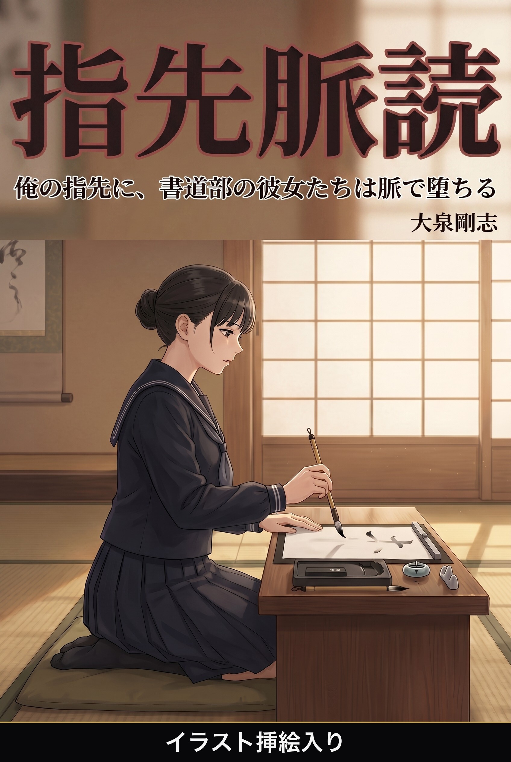 俺の指先に、書道部の彼女たちは脈で堕ちる（挿絵版）