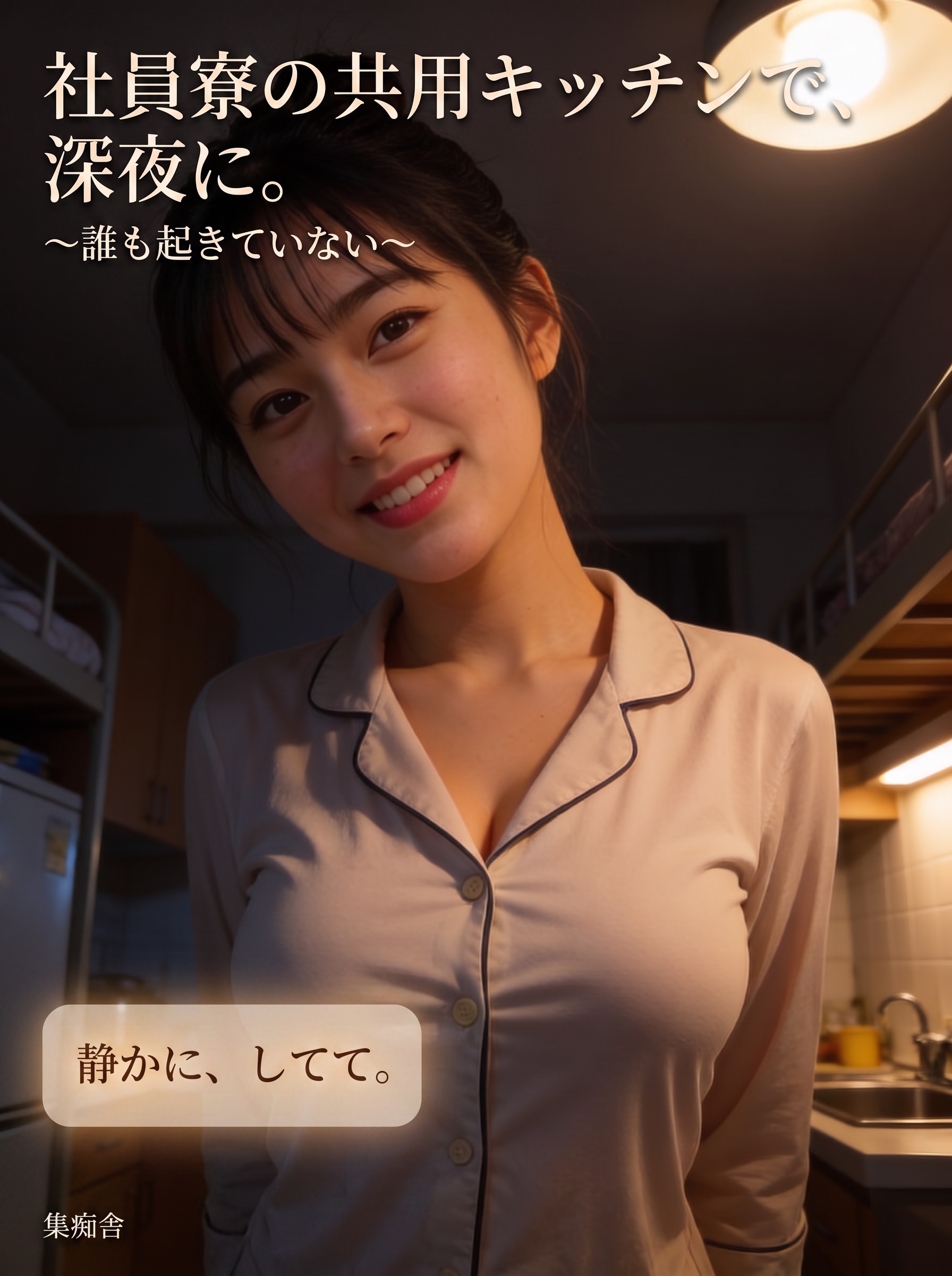 社員寮の共用キッチンで、深夜に。 ～誰も起きていない～
