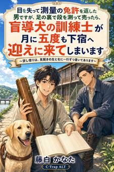 目を失って測量の免許を返した男ですが、足の裏で段を測って売ったら、盲導犬の訓練士が月に五度も下宿へ迎えに来てしまいます