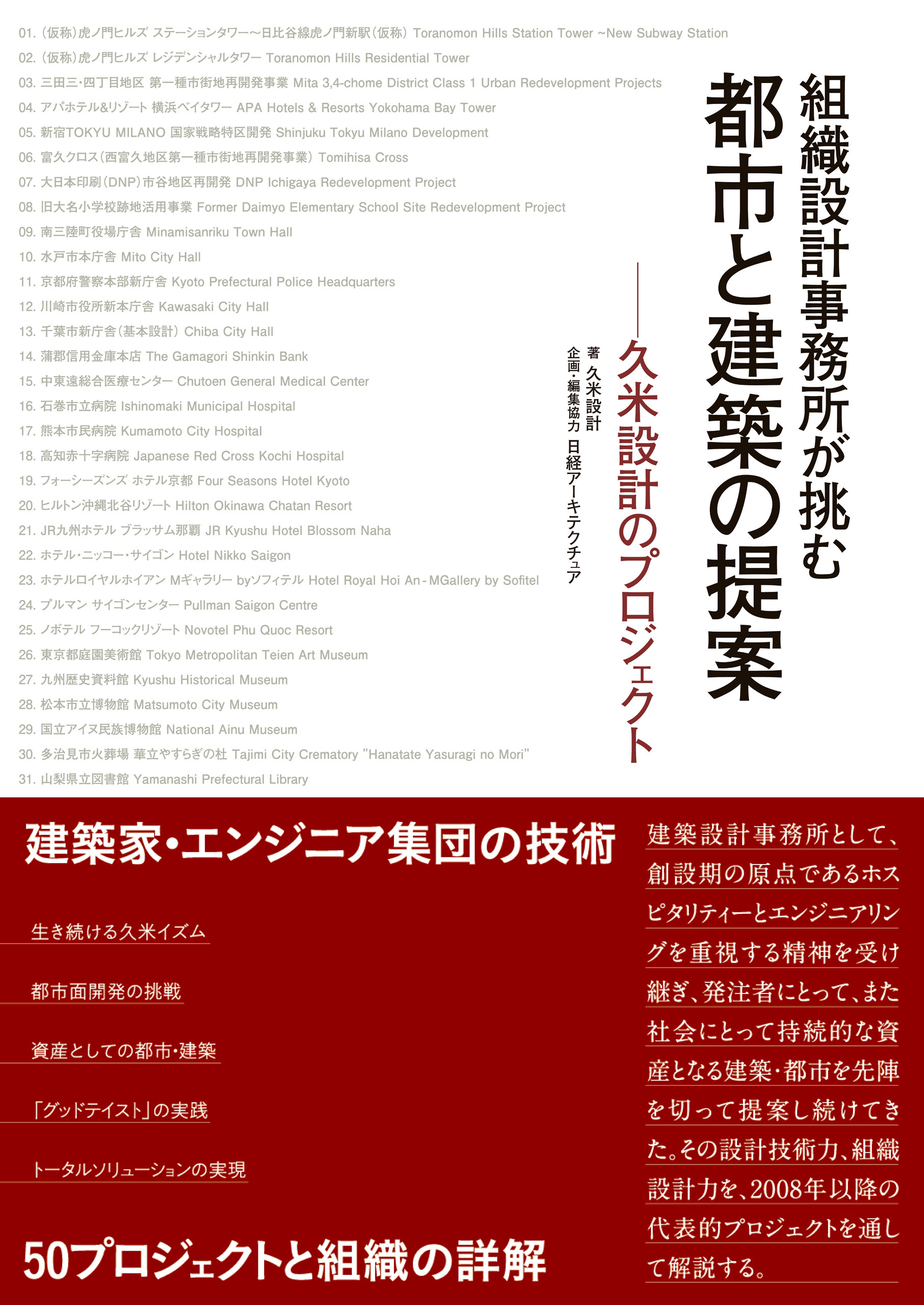 組織設計事務所が挑む 都市と建築の提案－久米設計のプロジェクト