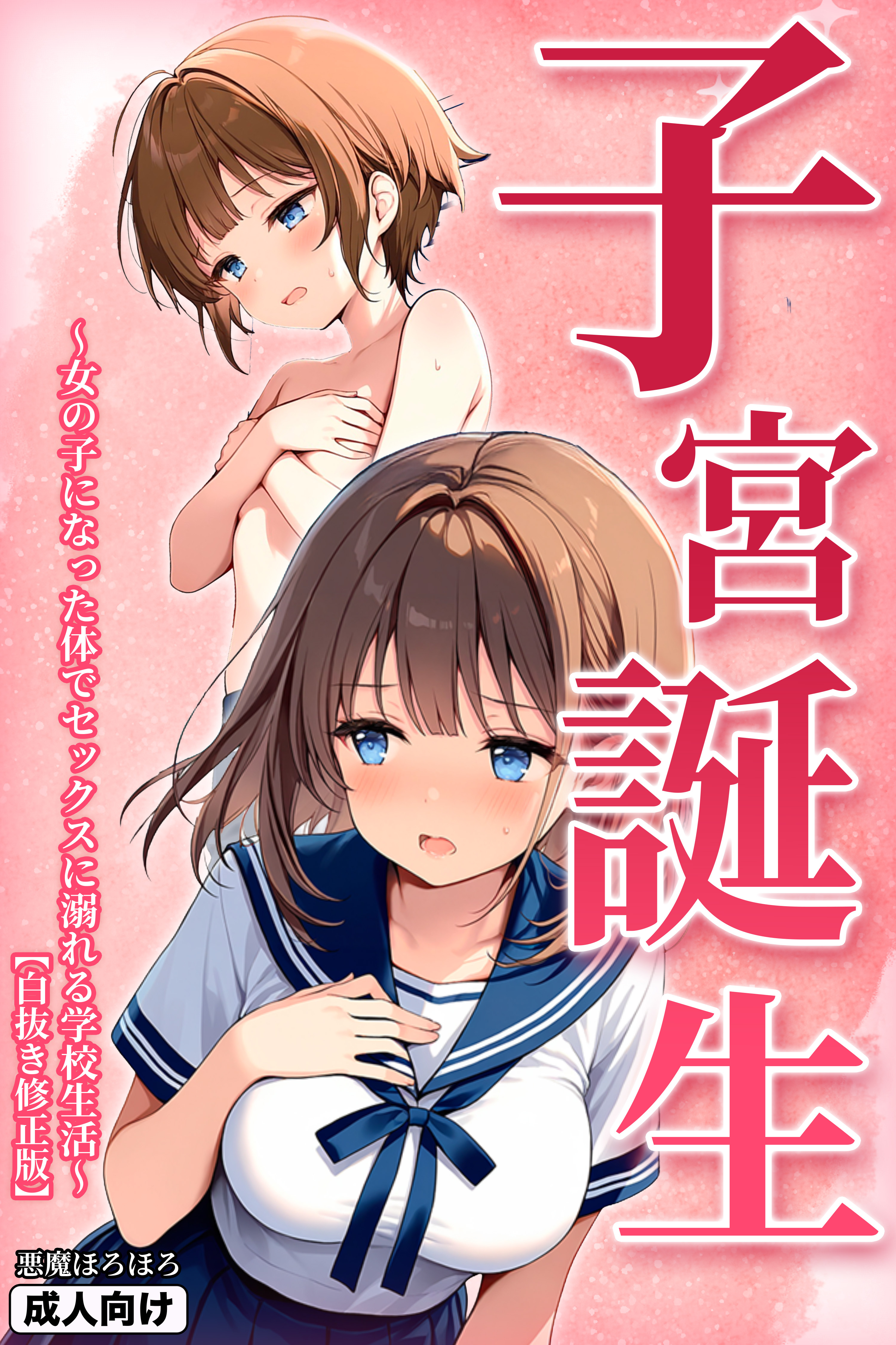 子宮誕生～女の子になった体でセックスに溺れる学校生活～【白抜き修正版】