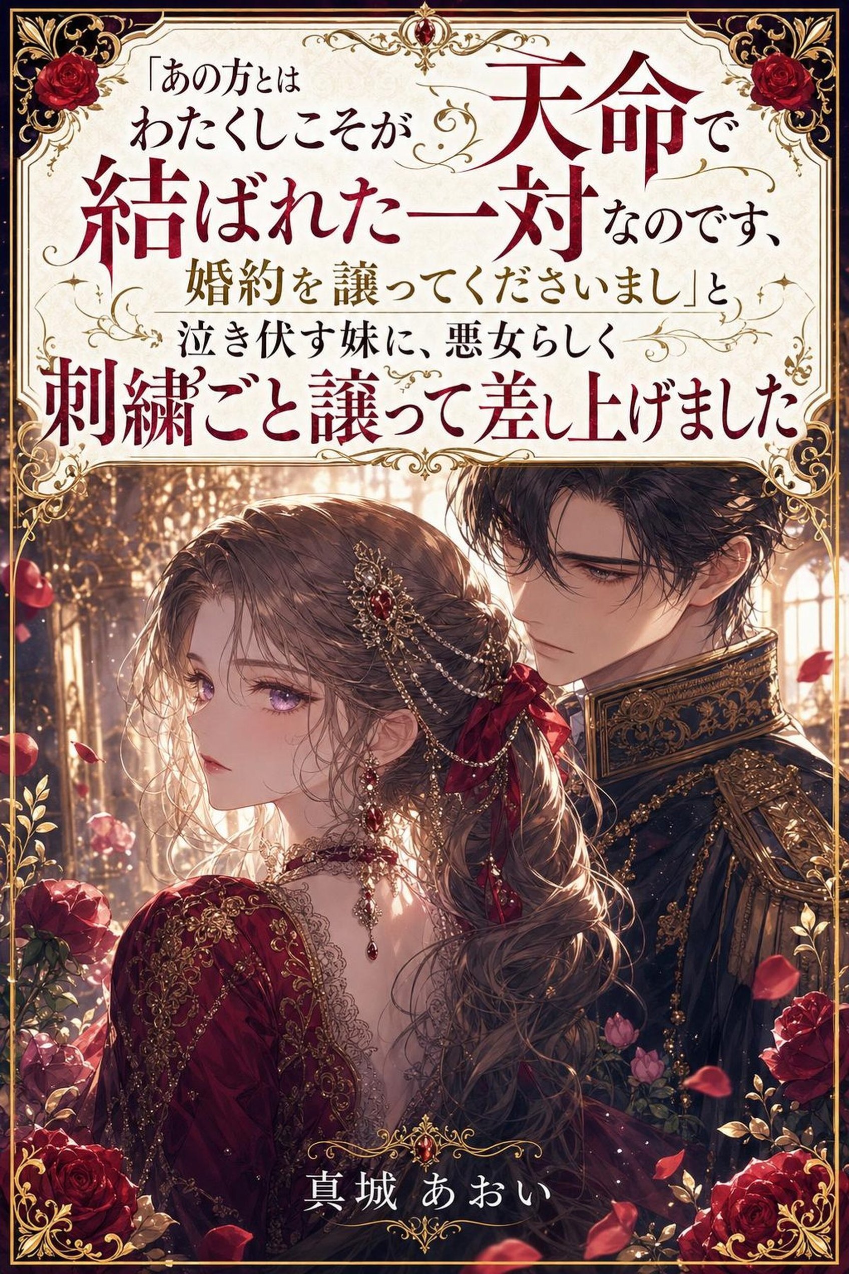 「あの方とはわたくしこそが天命で結ばれた一対なのです、婚約を譲ってくださいまし」と泣き伏す妹に、悪女らしく刺繍ごと譲って差し上げました