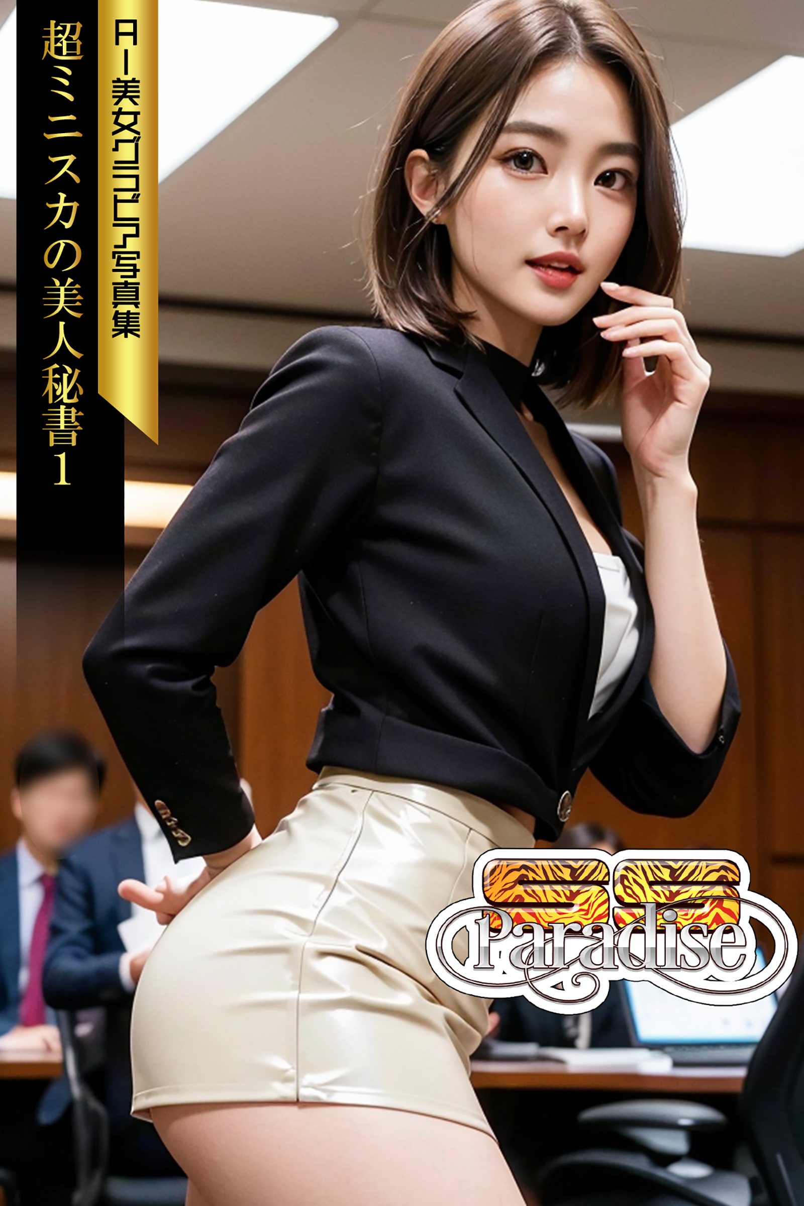 超ミニスカの美人秘書１　AI美女グラビア写真集【SS-Paradise】